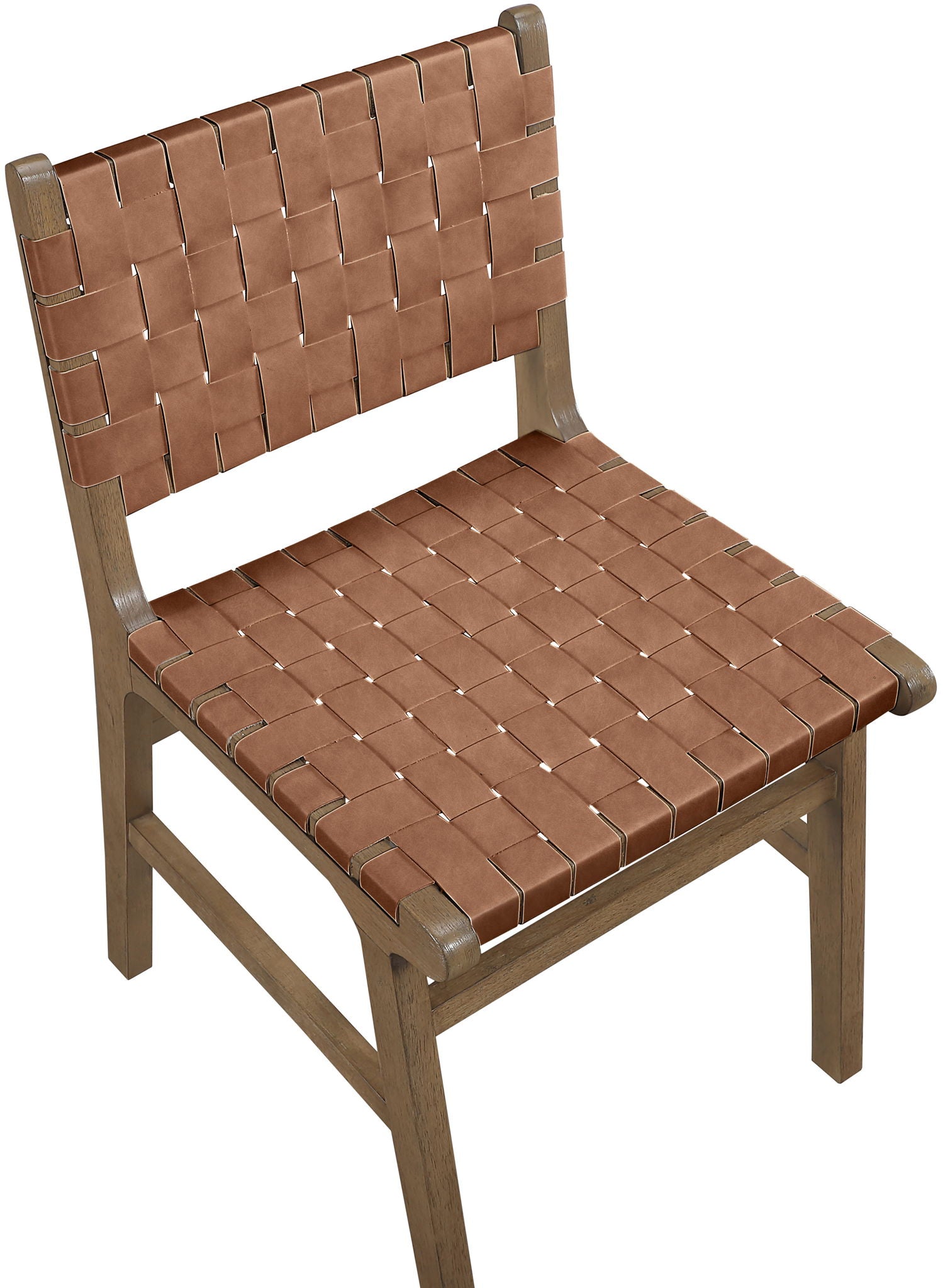 Entwine - Vegan Leather Upholstered Dining Chair - Painted Brown
