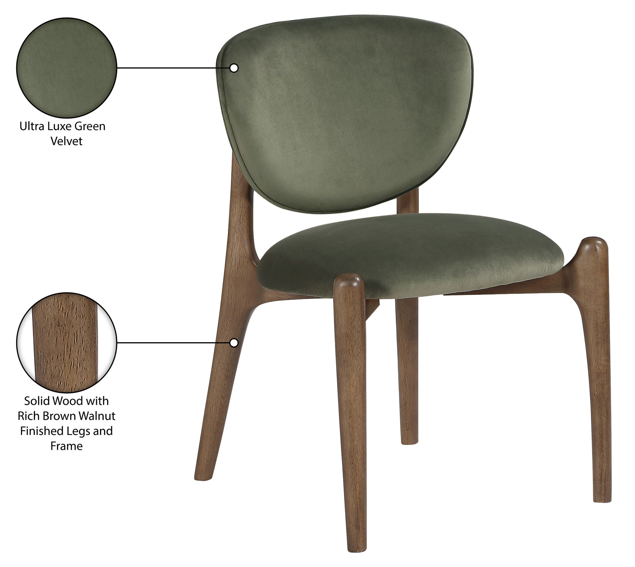 Velora - Upholstered Dining Chair (Set of 2) - Brown Base