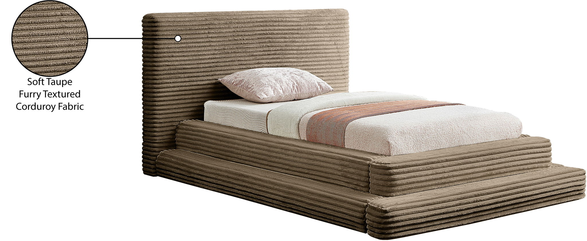 Drew - Fabric Upholstered Bed