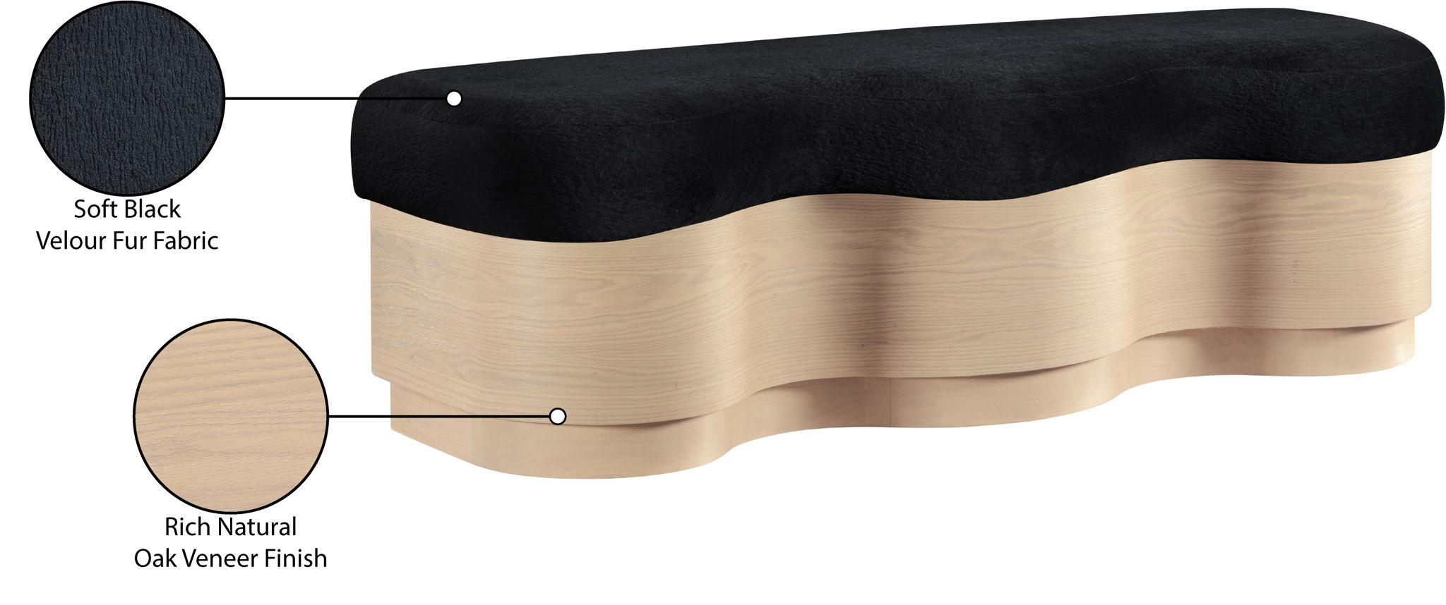 Savoy - Bench With Gold Base