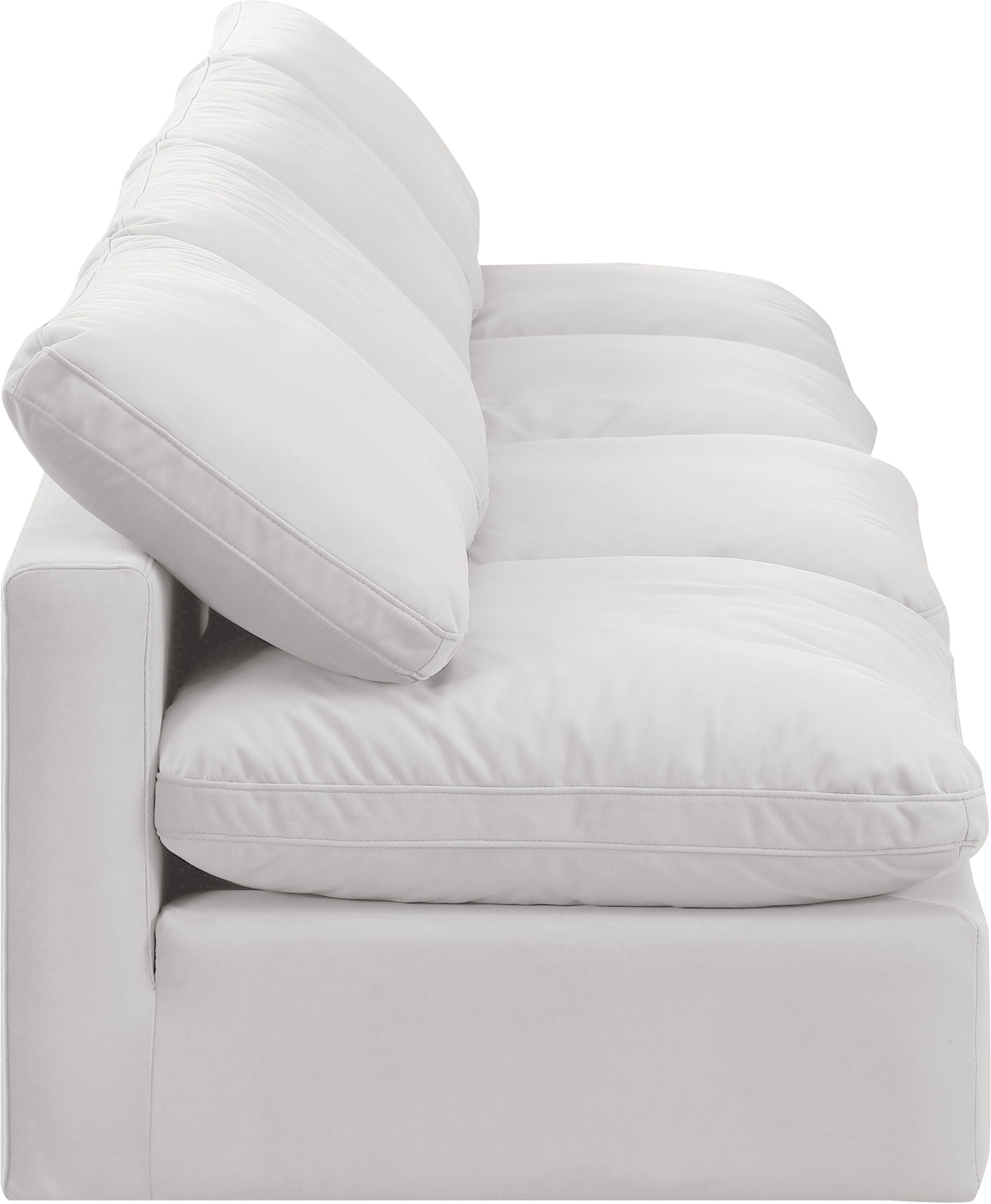 Indulge - Velvet 4 Seat Modular Armless Sofa