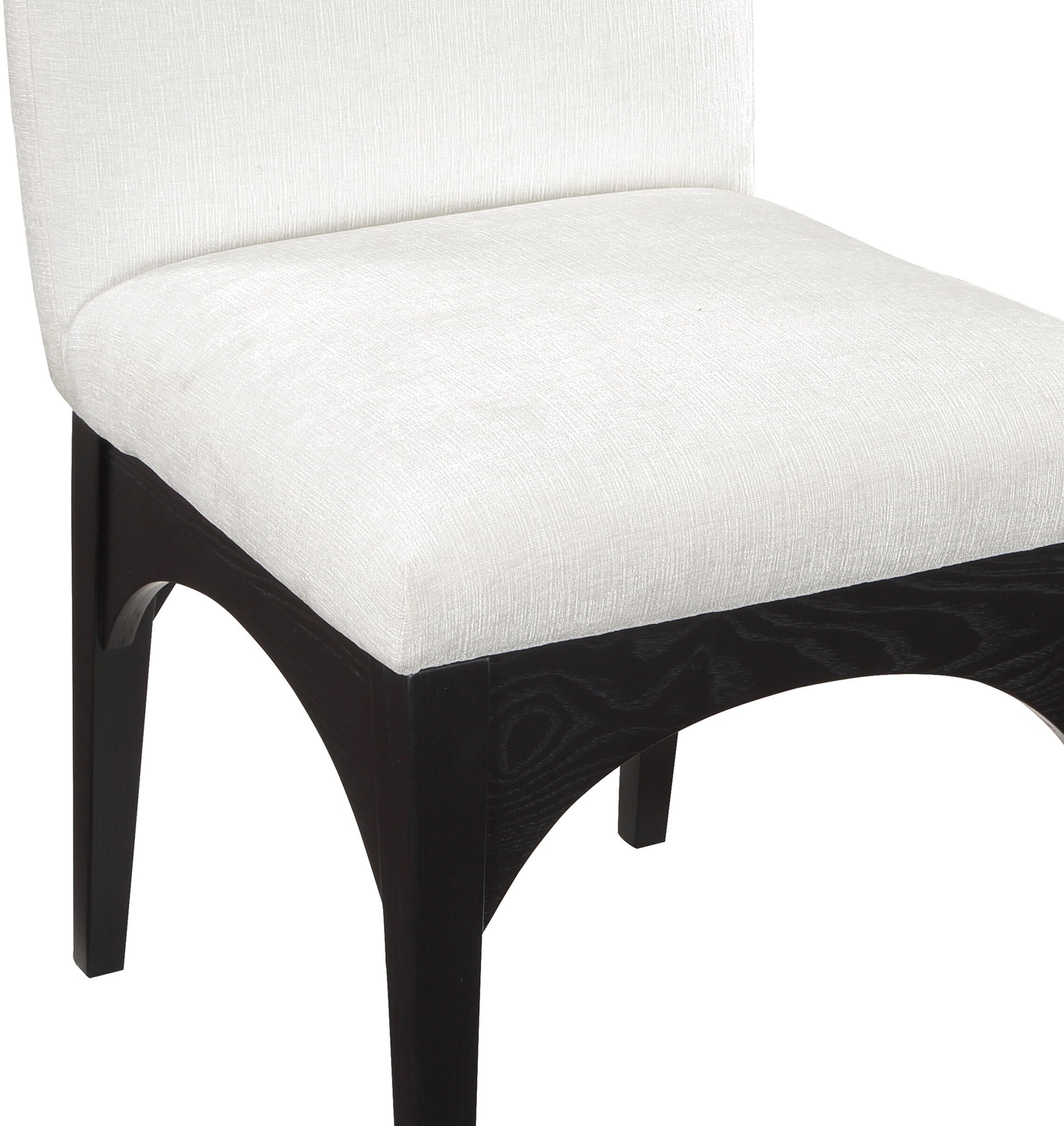 Waldorf - Chenille Dining Side Chair With Black Legs