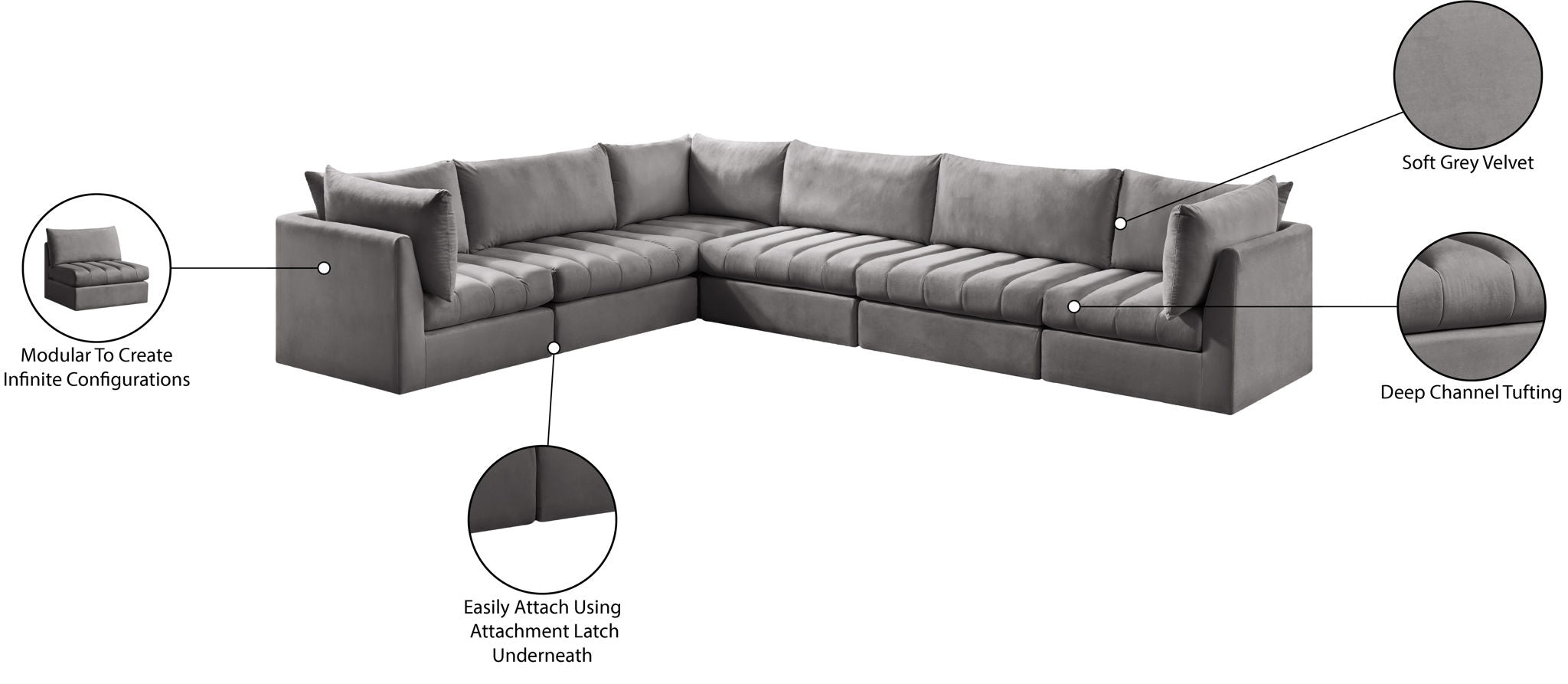 Jacob - 6 Pc. Modular Sectional