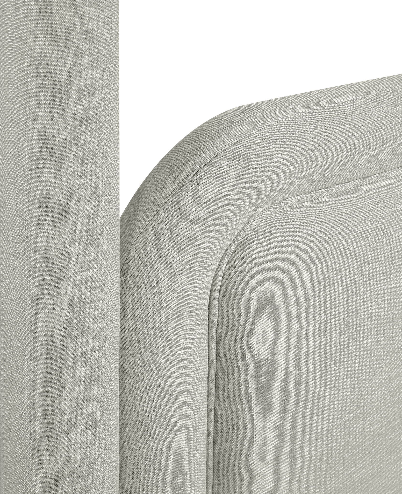 Salina - Linen Textured Fabric Upholstered Bed