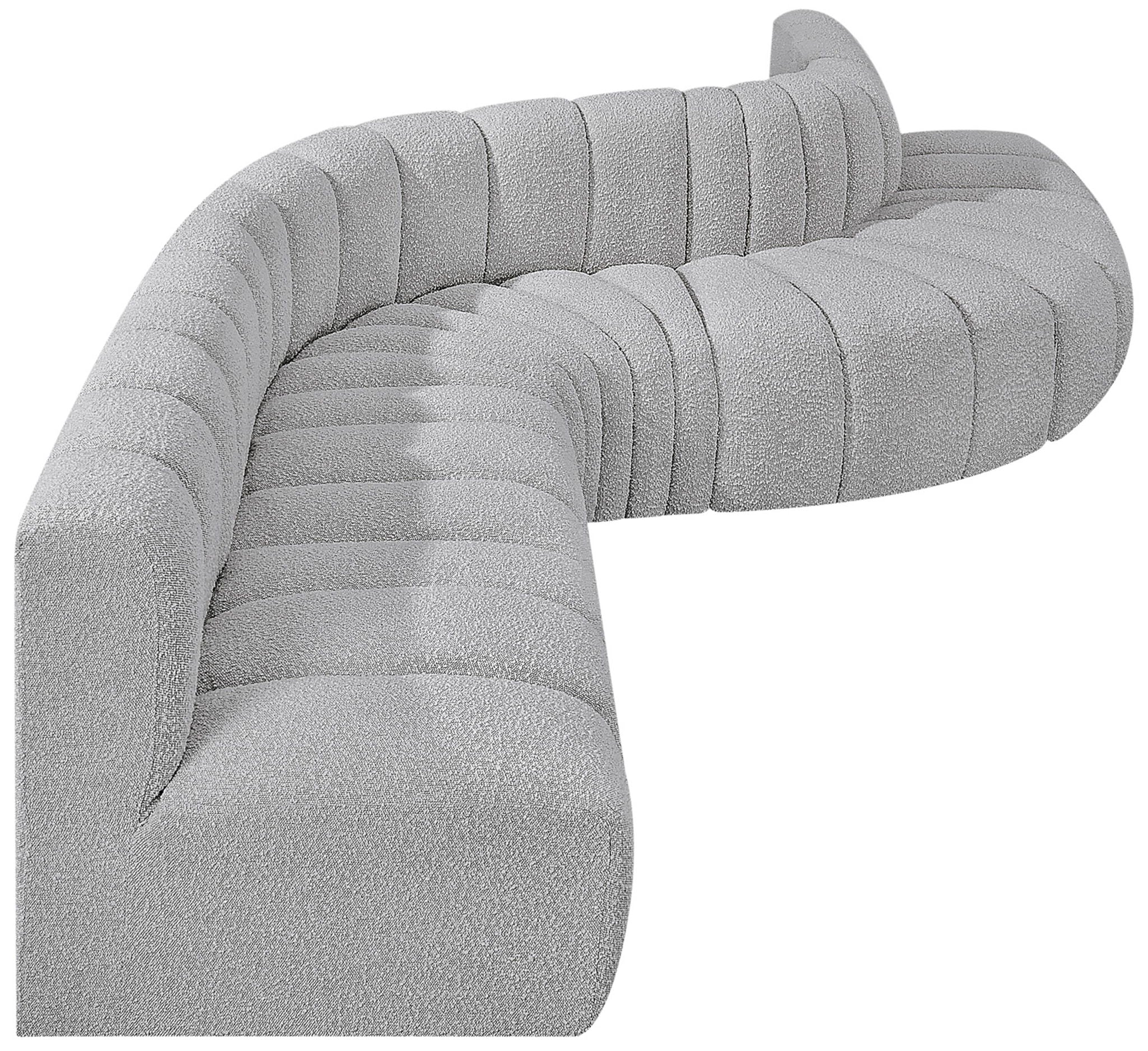 Arc - Boucle Fabric 7 Piece Modular Sofa