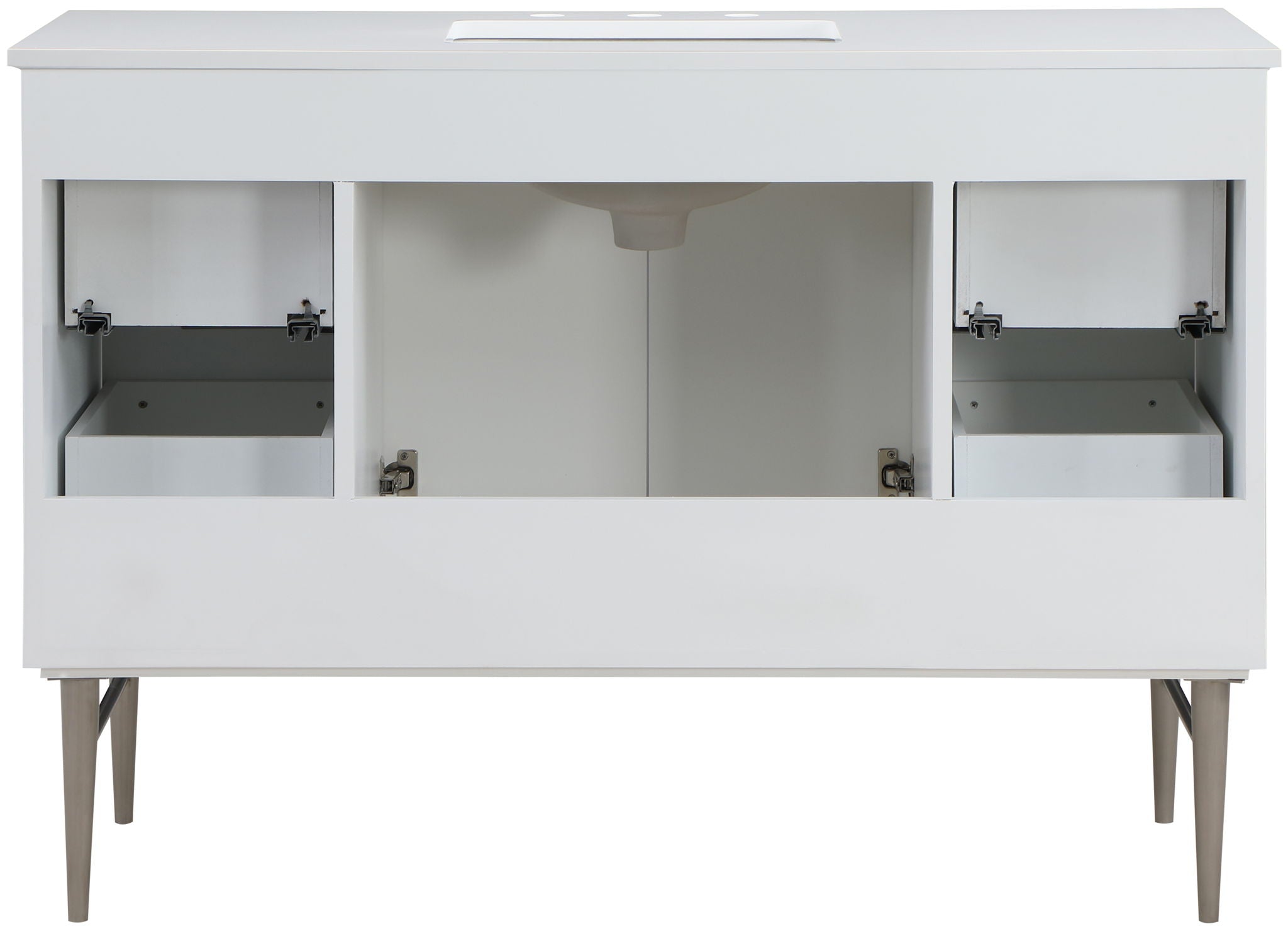 Modernist - Bathroom Vanity With Chrome Legs