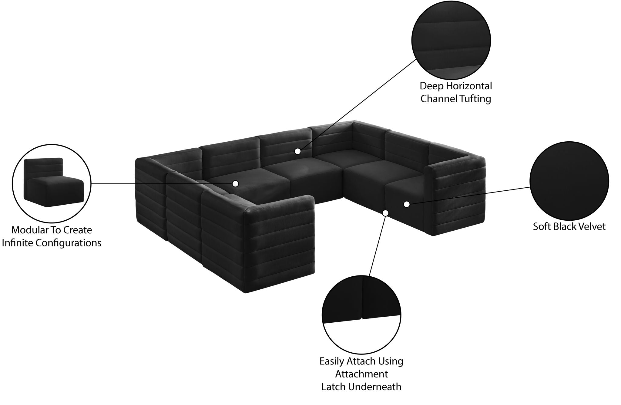 Quincy - 8 Piece Modular Sectional