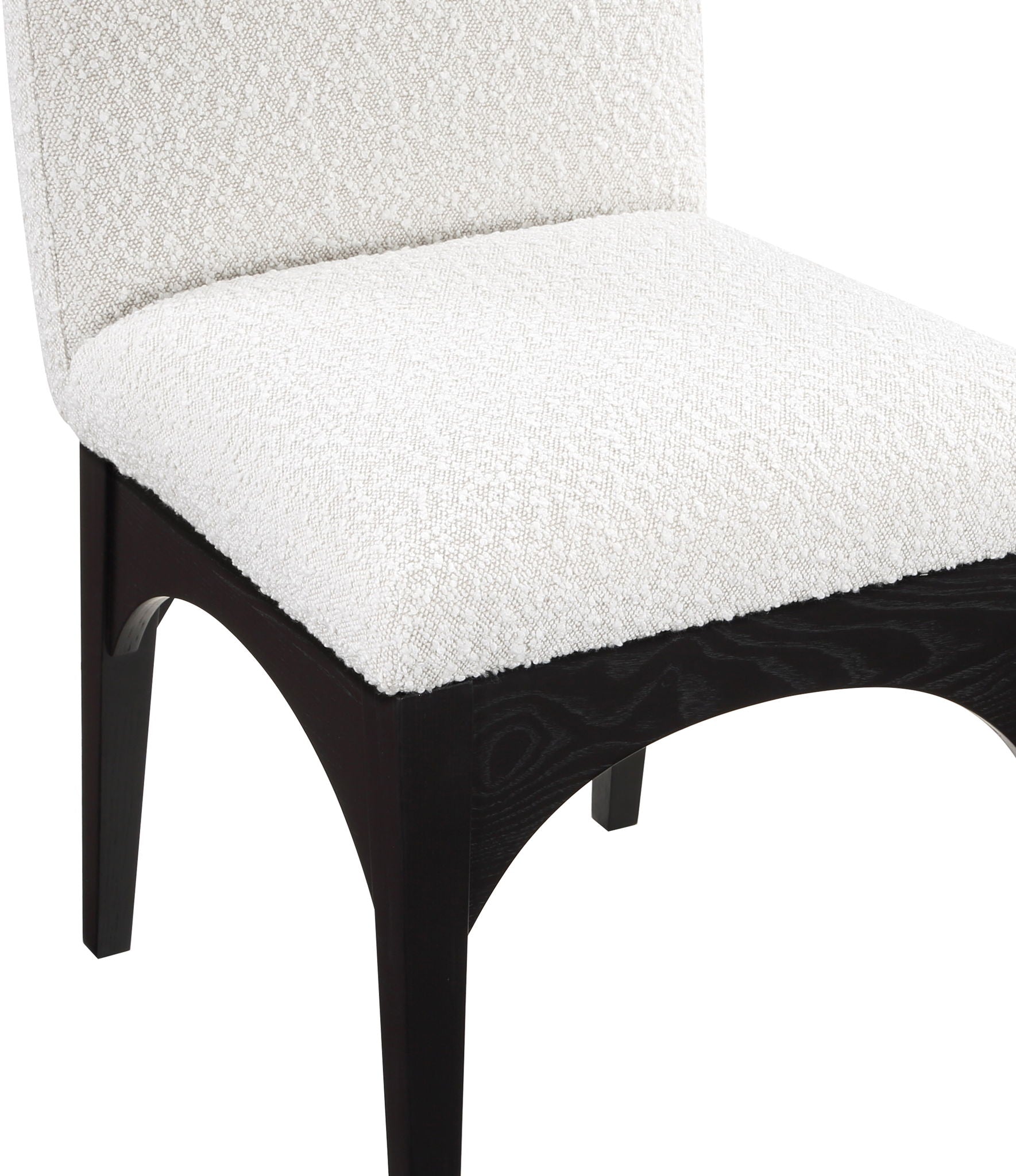 Waldorf - Boucle Dining Side Chair With Black Legs