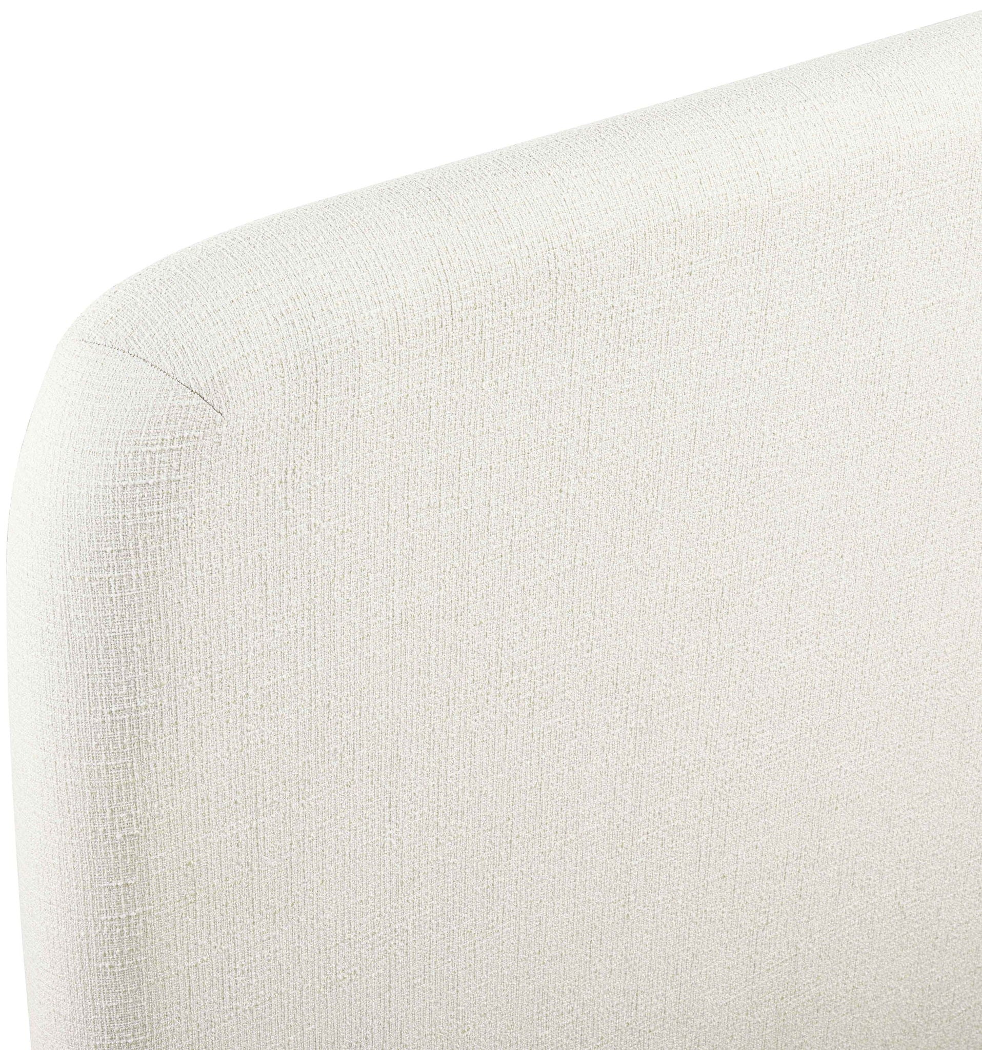 Fira - Linen Textured Fabric Upholstered Bed