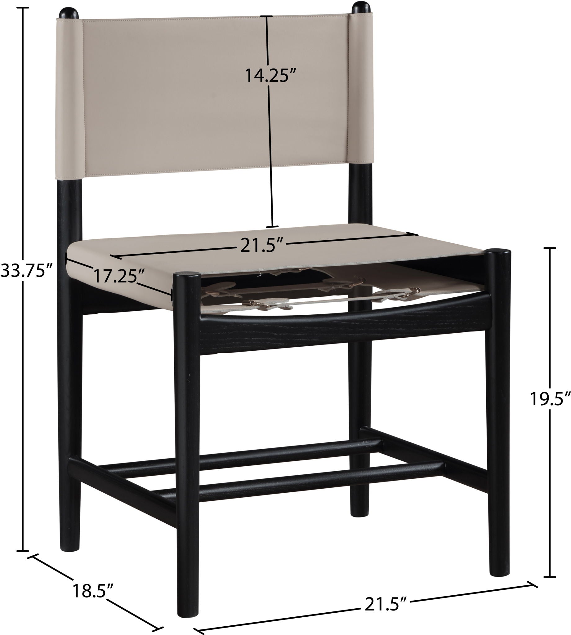 Rawlins - Dining Chair (Set of 2) - Black Frame