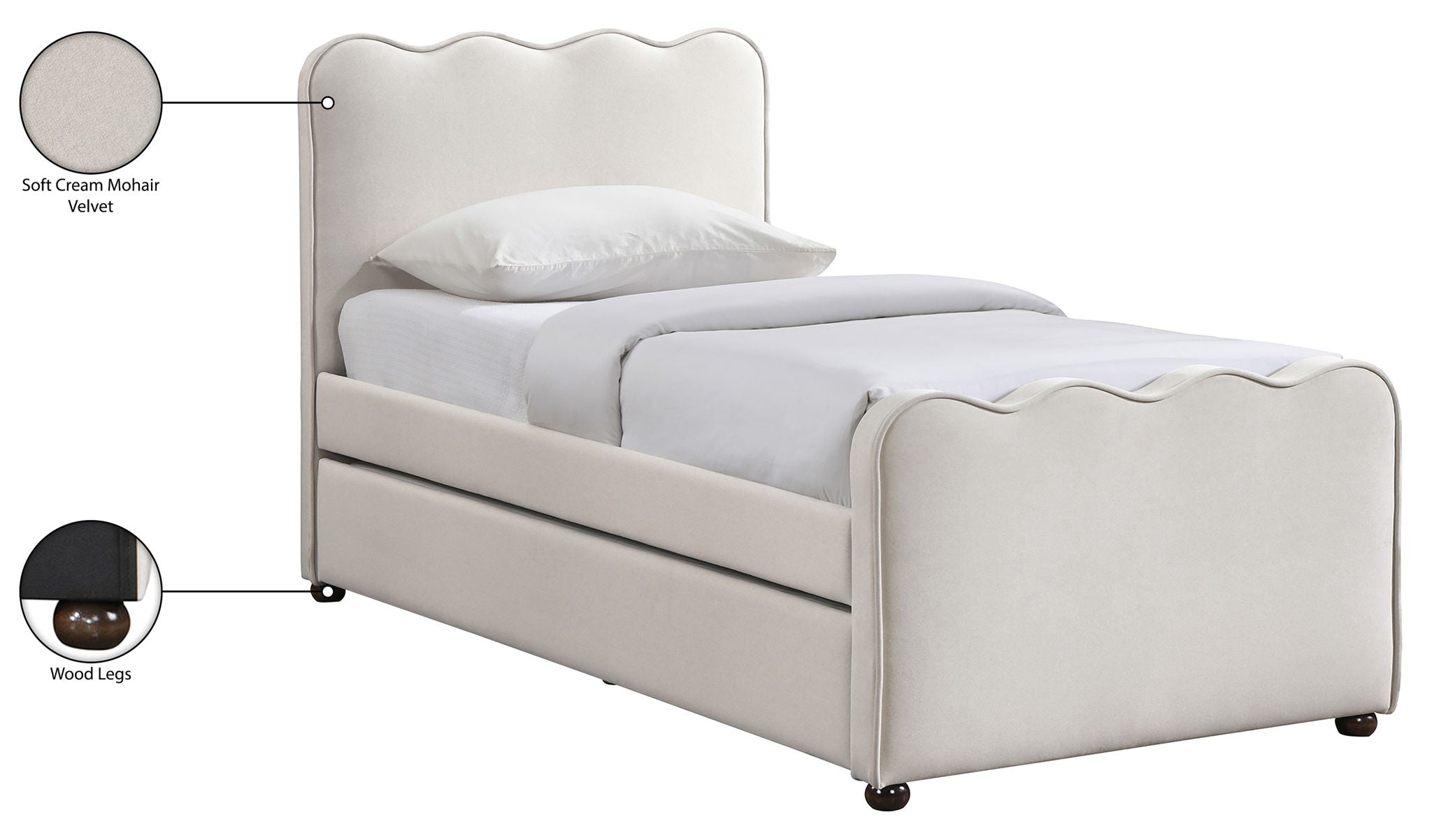 Gatsby - Upholstered Trundle Bed
