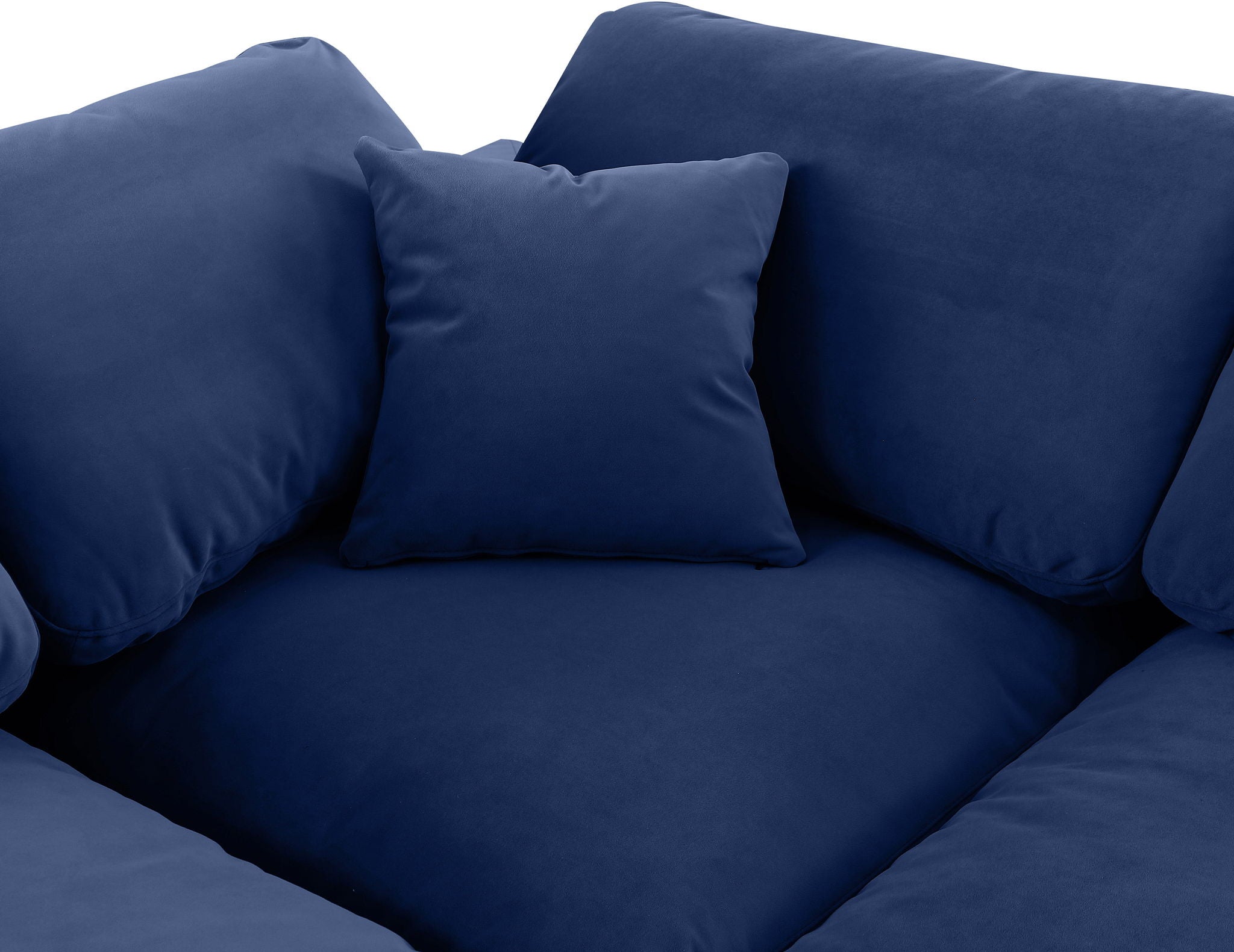 Comfy - 7 Piece Velvet Modular Armless Sectional