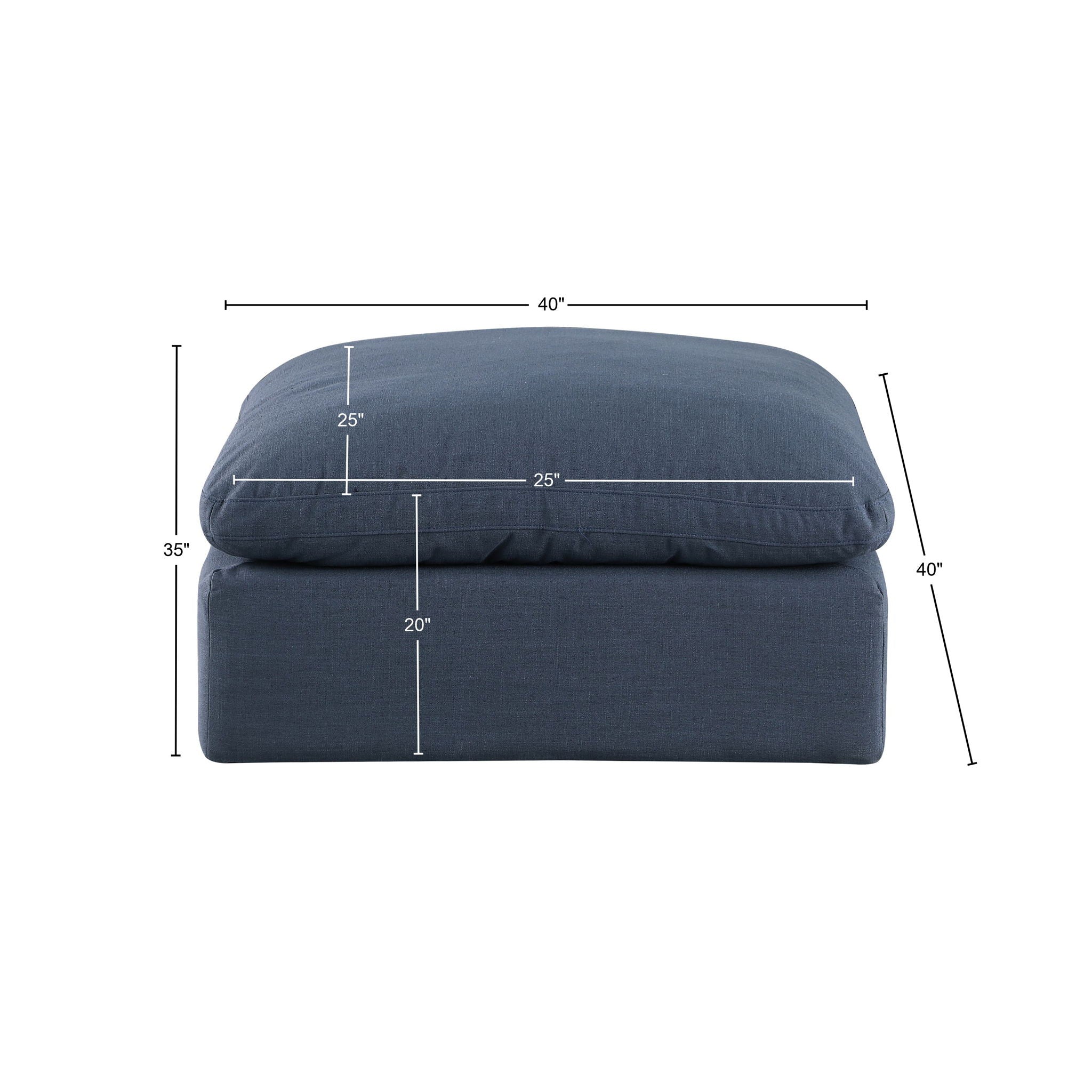 Comfy - Linen Ottoman