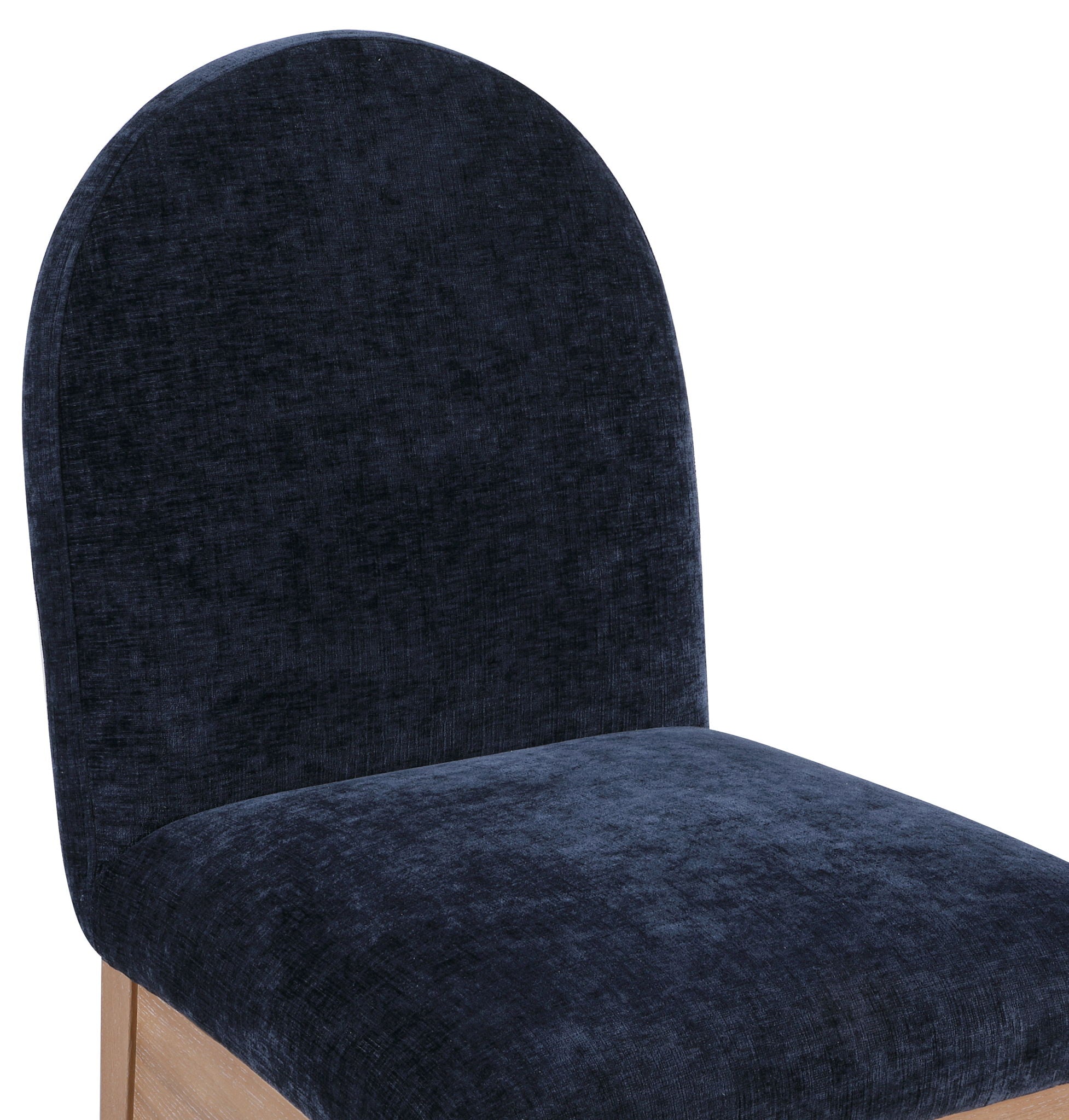 Waldorf - Chenille Dining Side Chair With Natural Legs