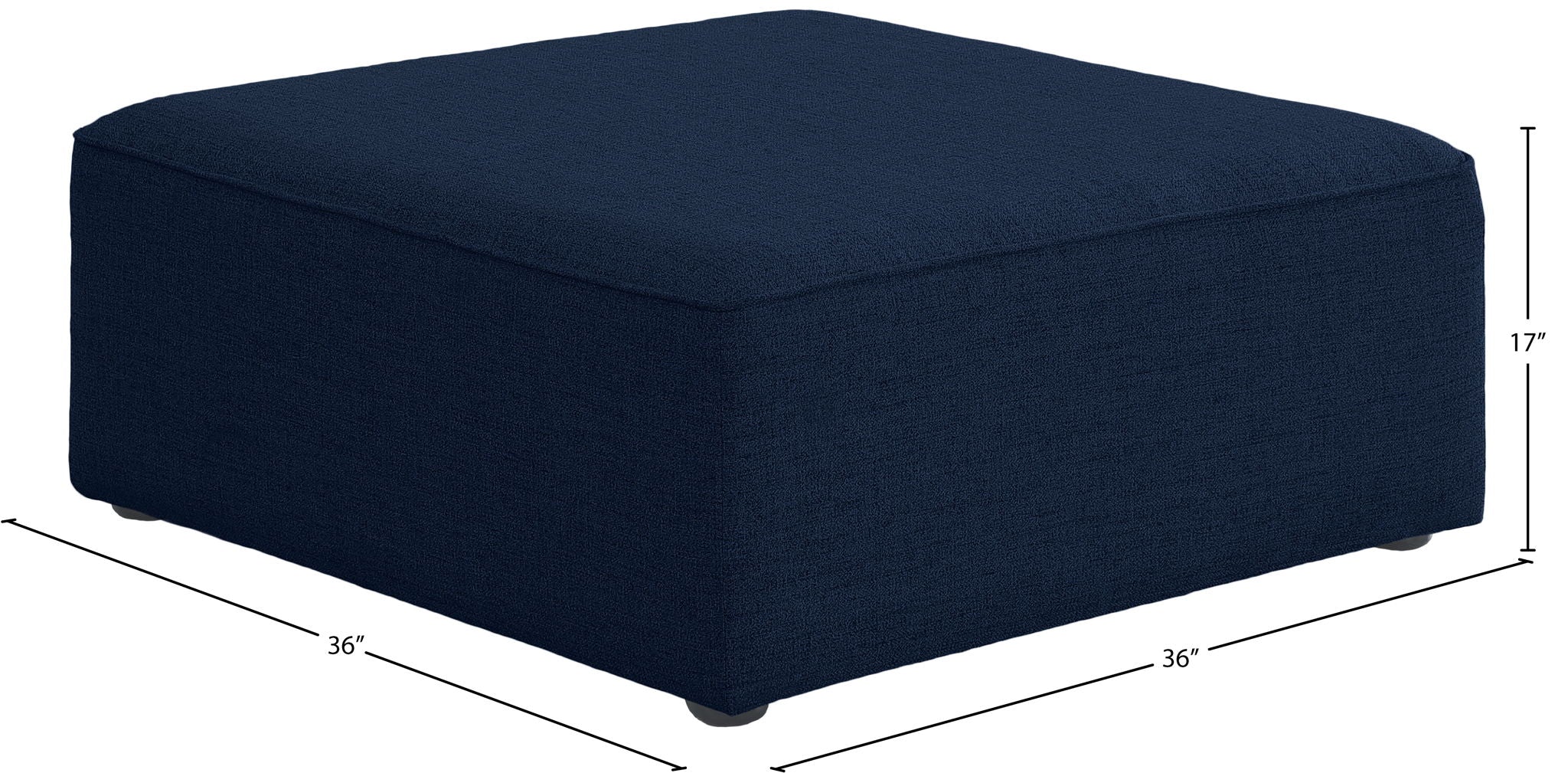 Cube - Linen Ottoman