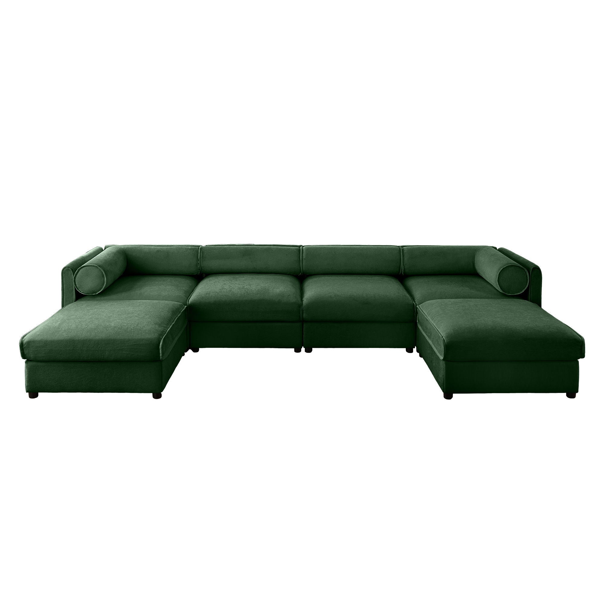 Contemporary Elegant Sofa With Storage And Ottoman