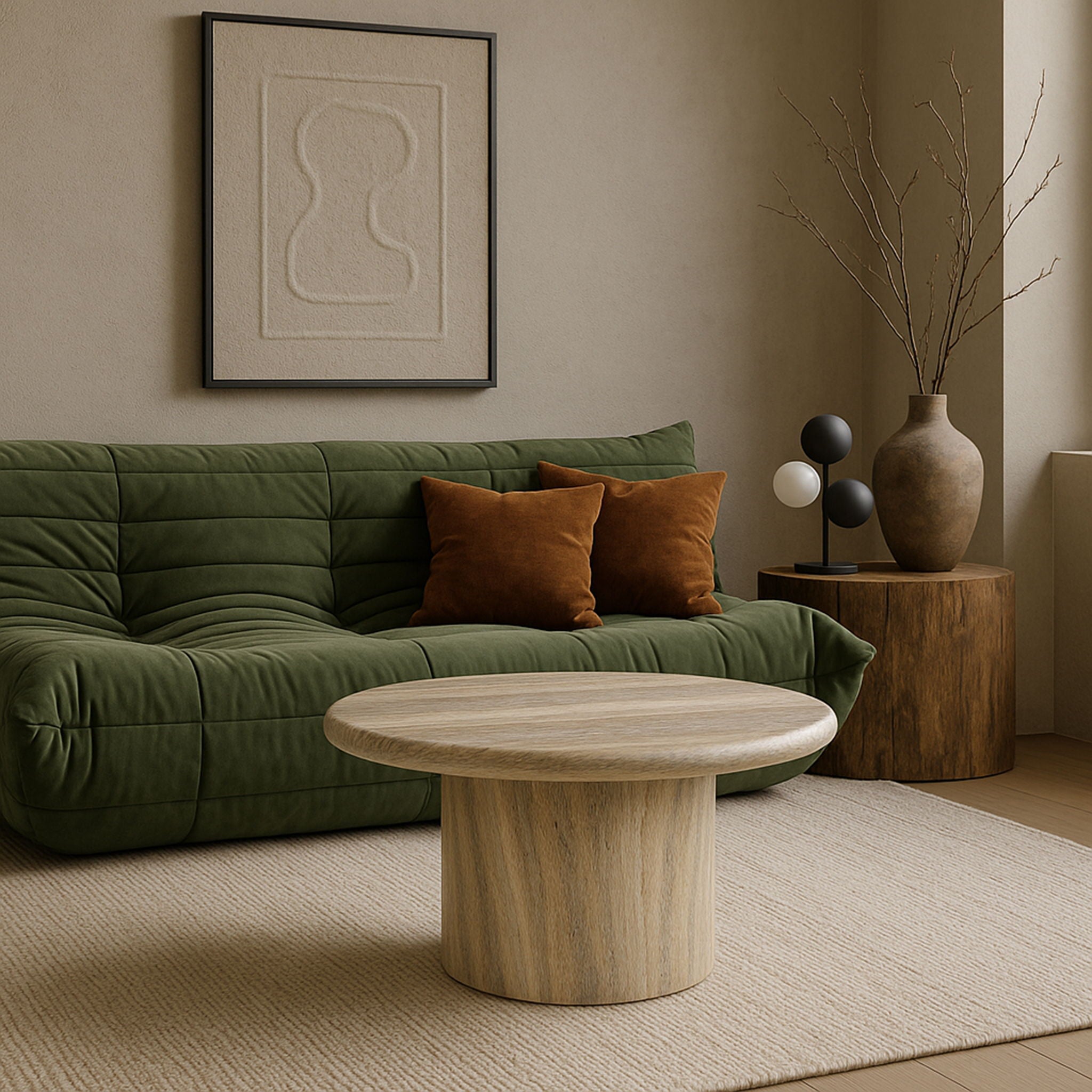 Emara - Concrete And Fiberglass Indoor / Outdoor Coffee Table