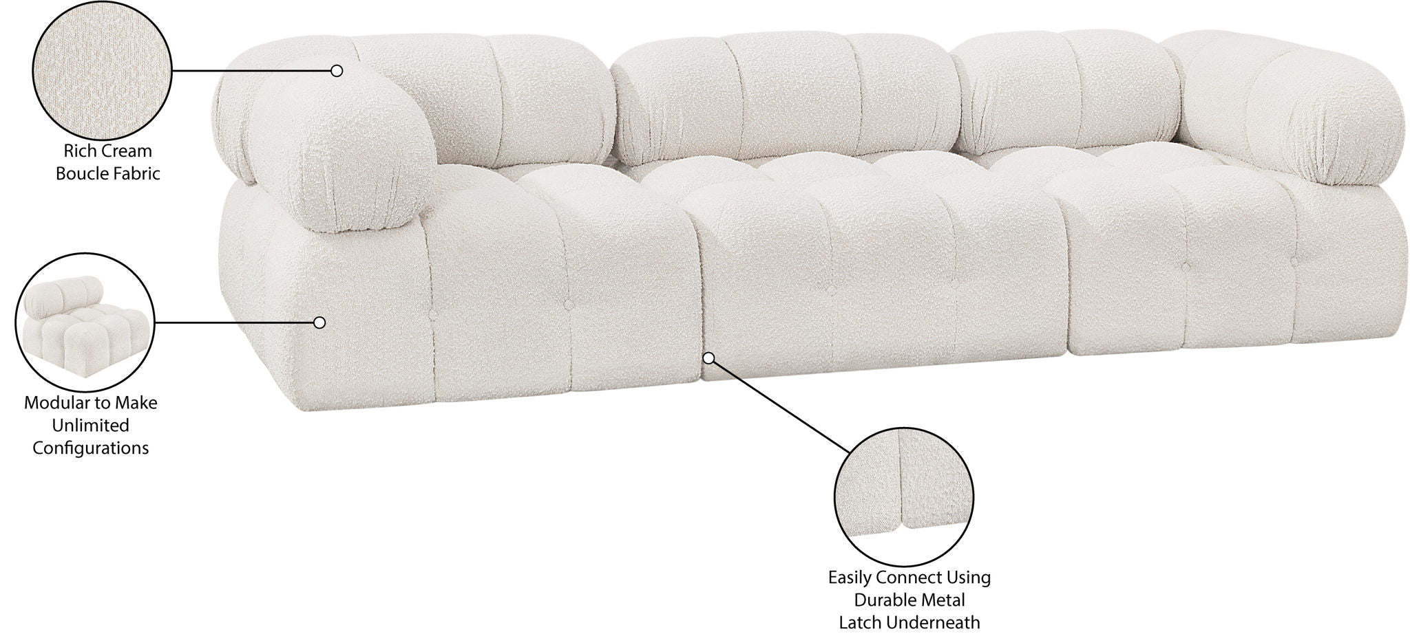 Ames - 3 Seat Modular Sofa
