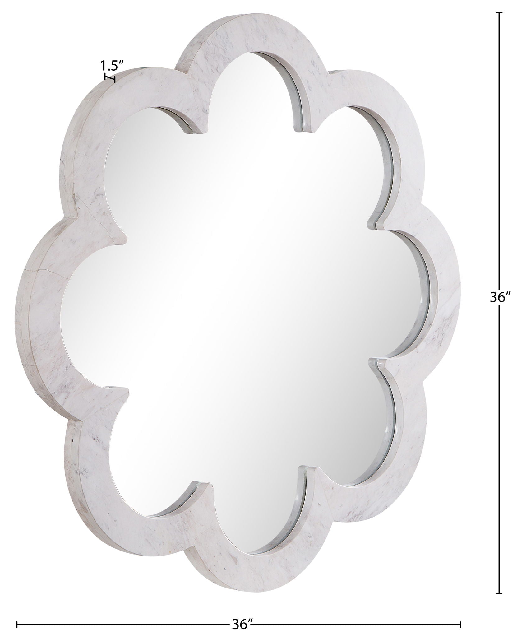 Vicenza - Genuine Marble Frame Mirror