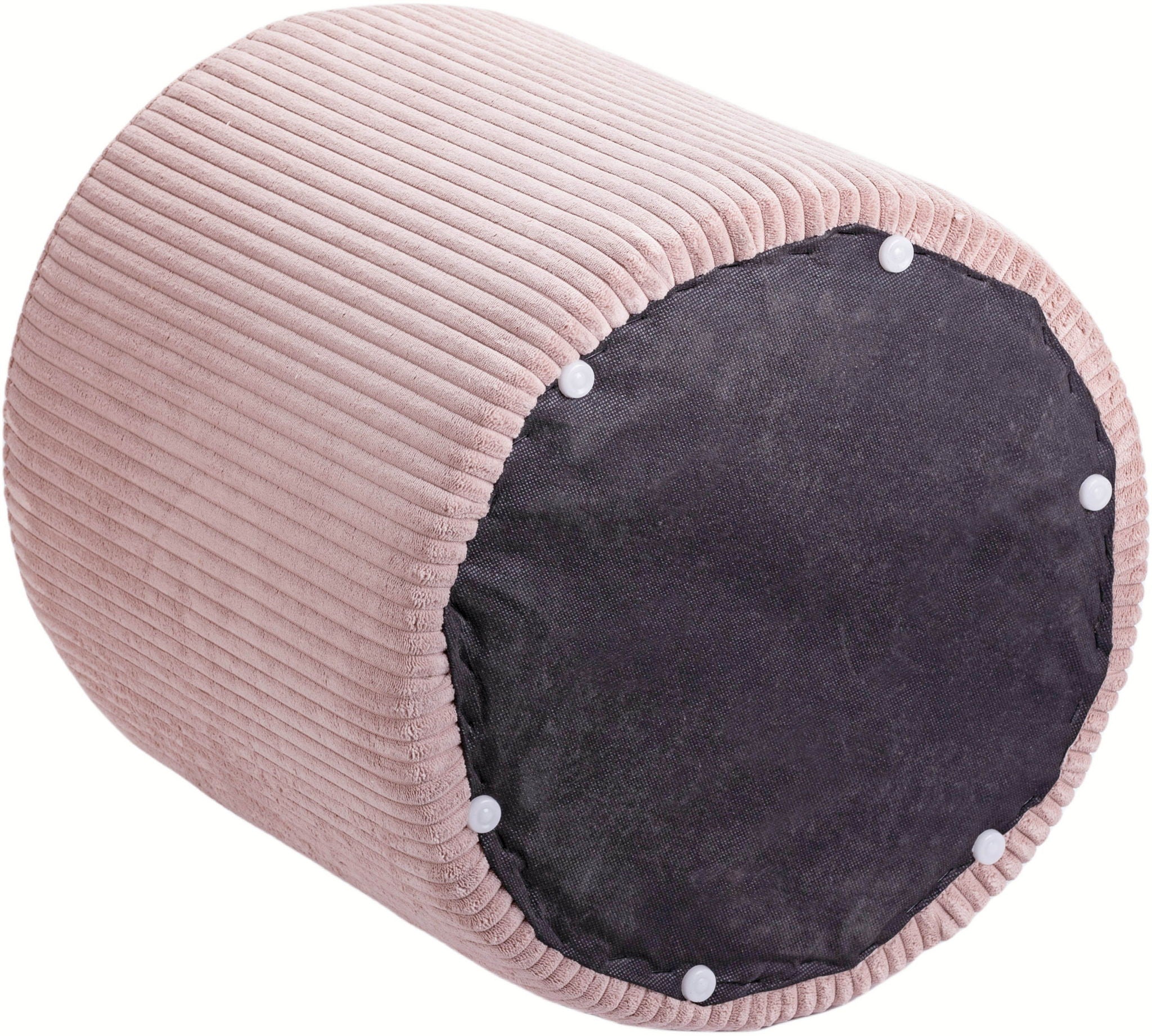Roy - Round Microsuede Ottoman / Stool