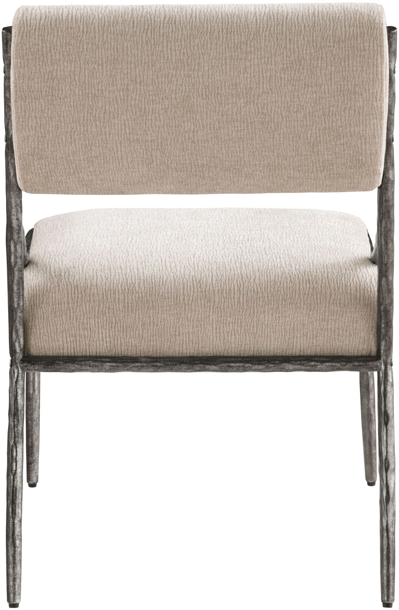 Bastille - Upholstered Dining Side Chair (Set of 2) - Silver Frame