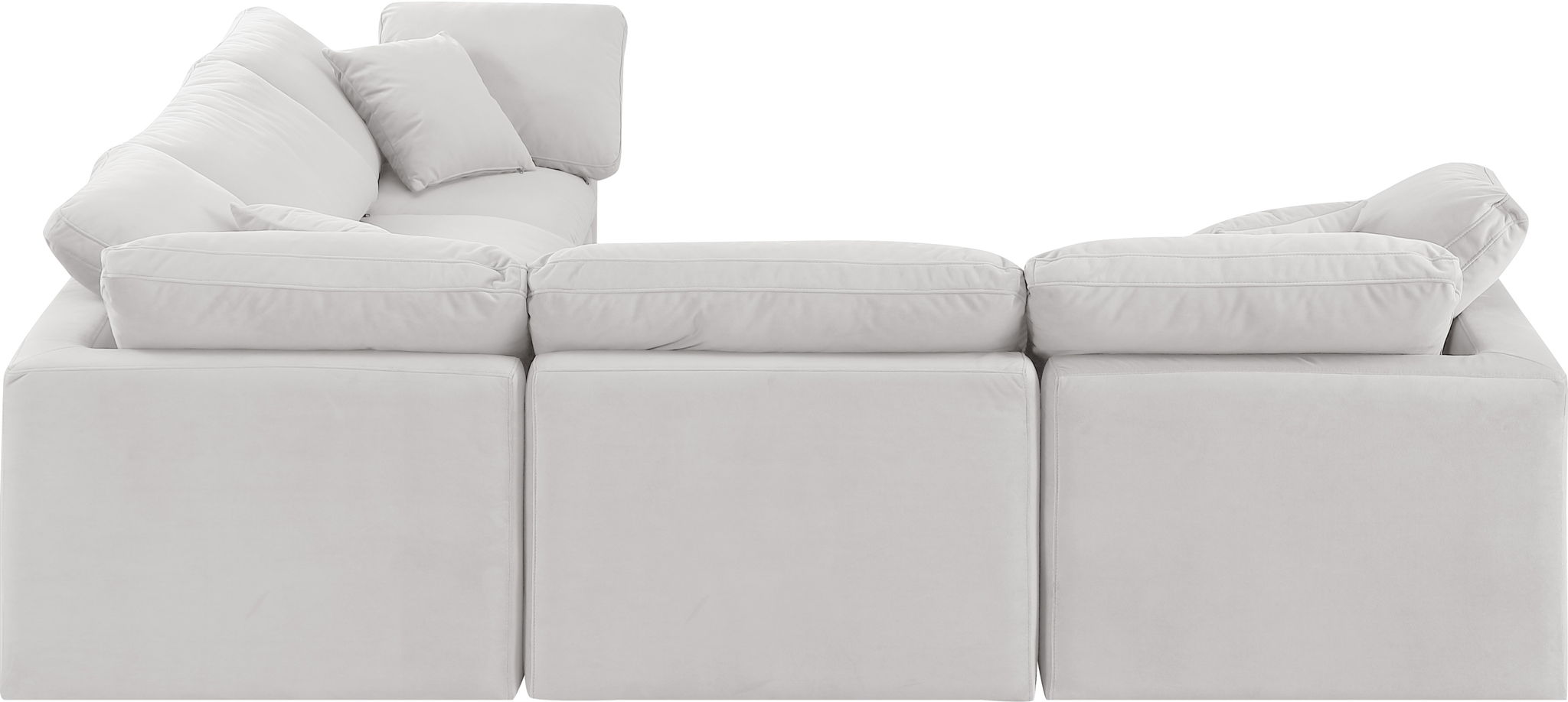 Indulge - Velvet 5 Piece Modular Corner Sectional