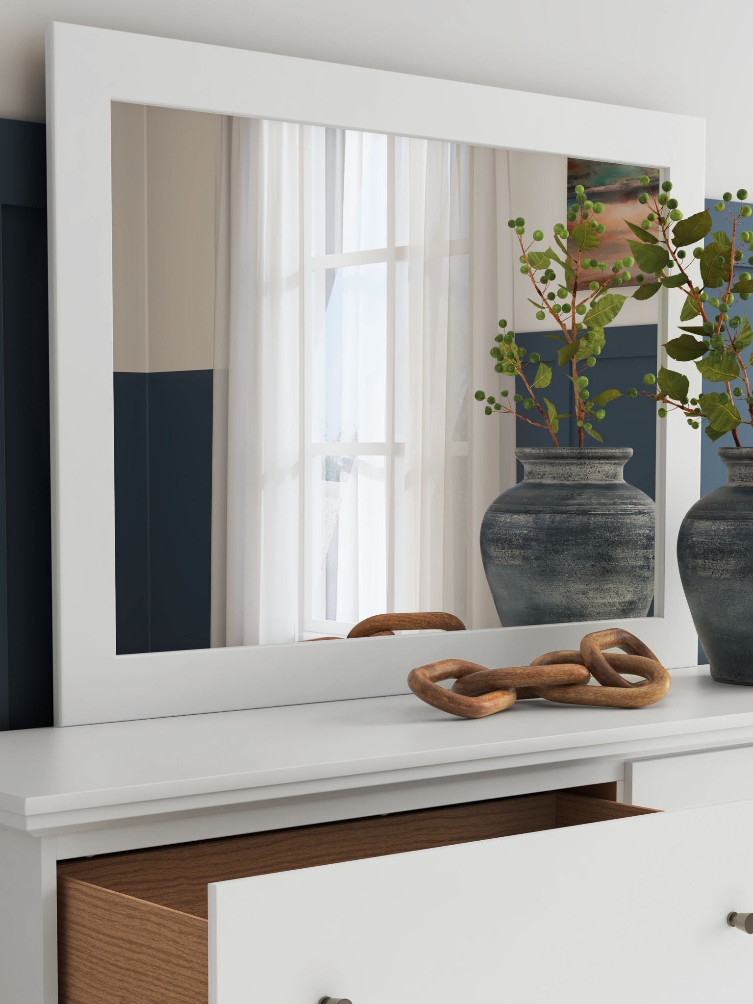 Bostwick Shoals - Bedroom Mirror - White