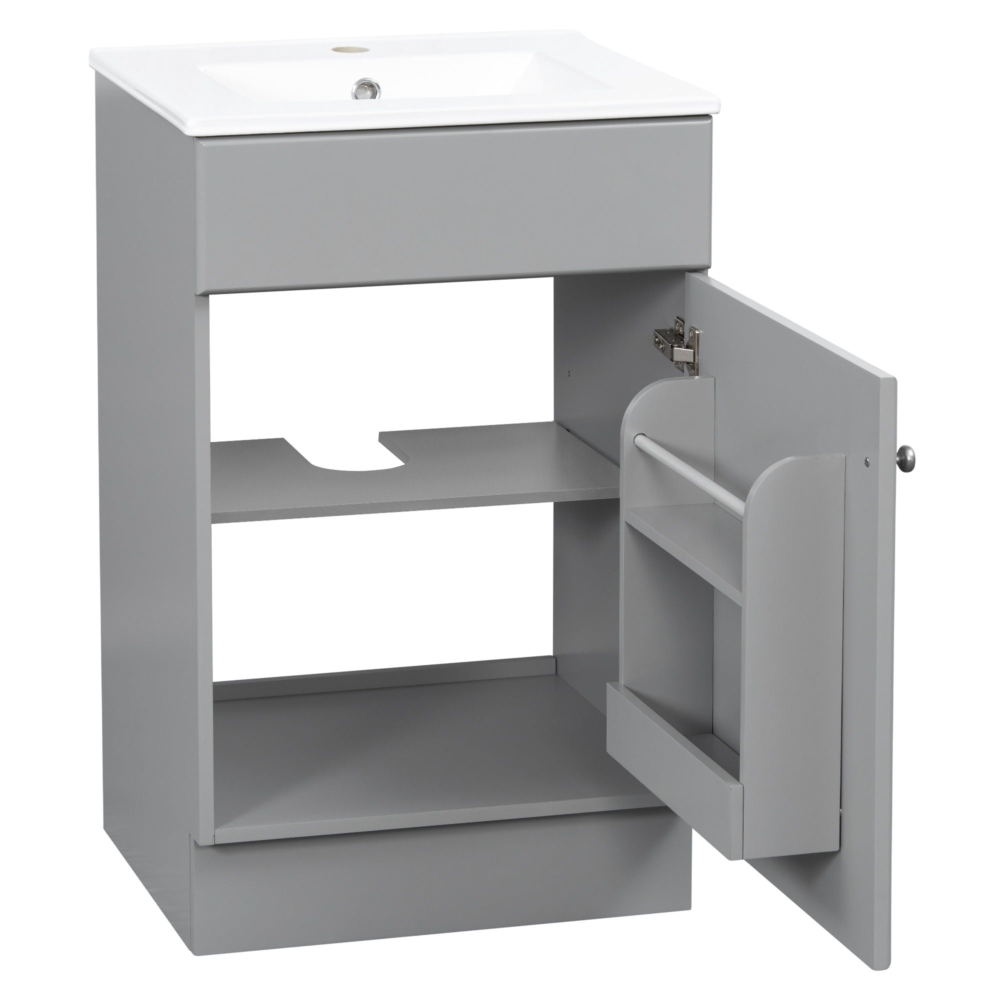 Bathroom Vanity With Sink, Cabinet With Adjustable Shelf