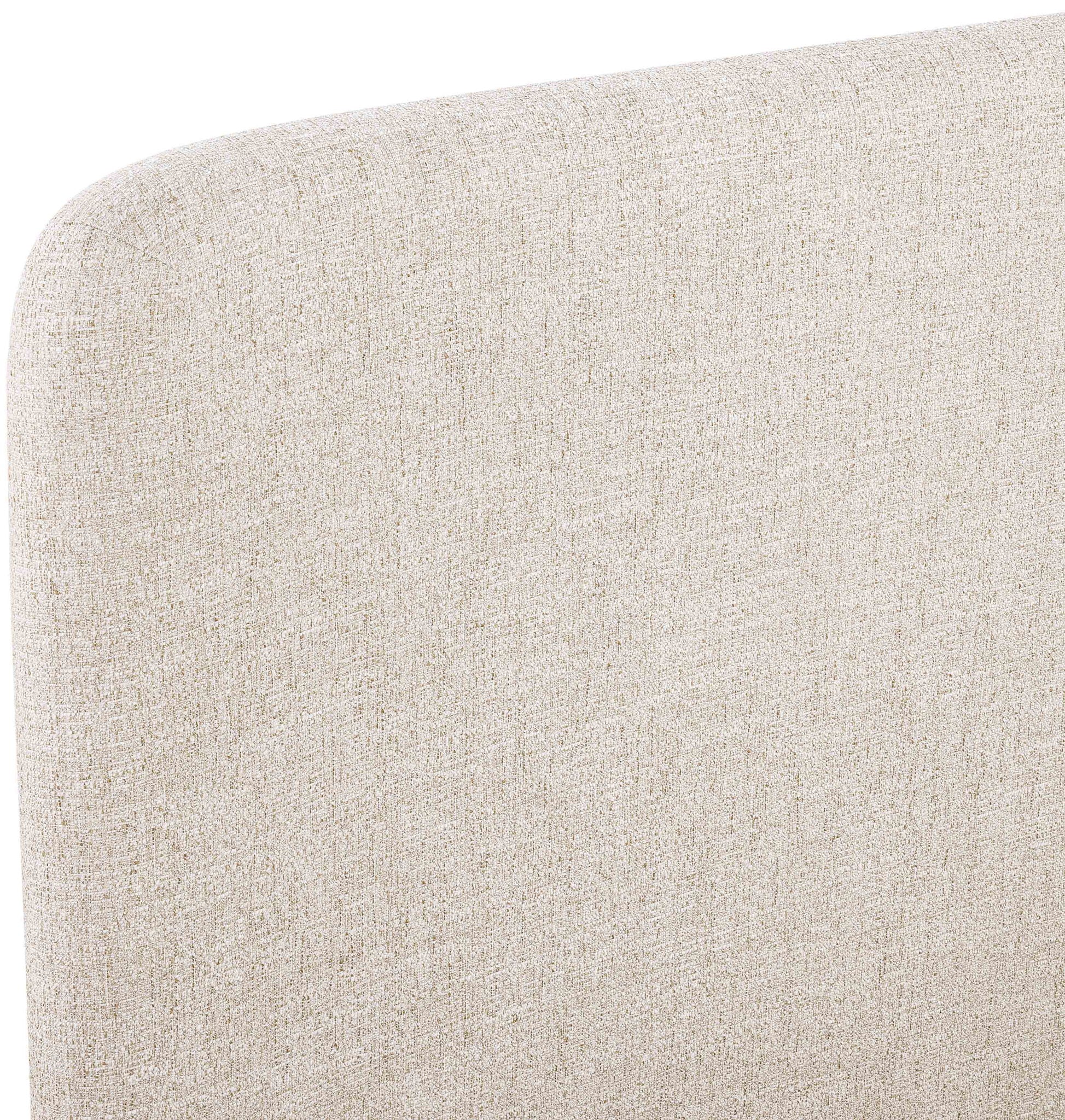 Fira - Linen Textured Fabric Upholstered Bed