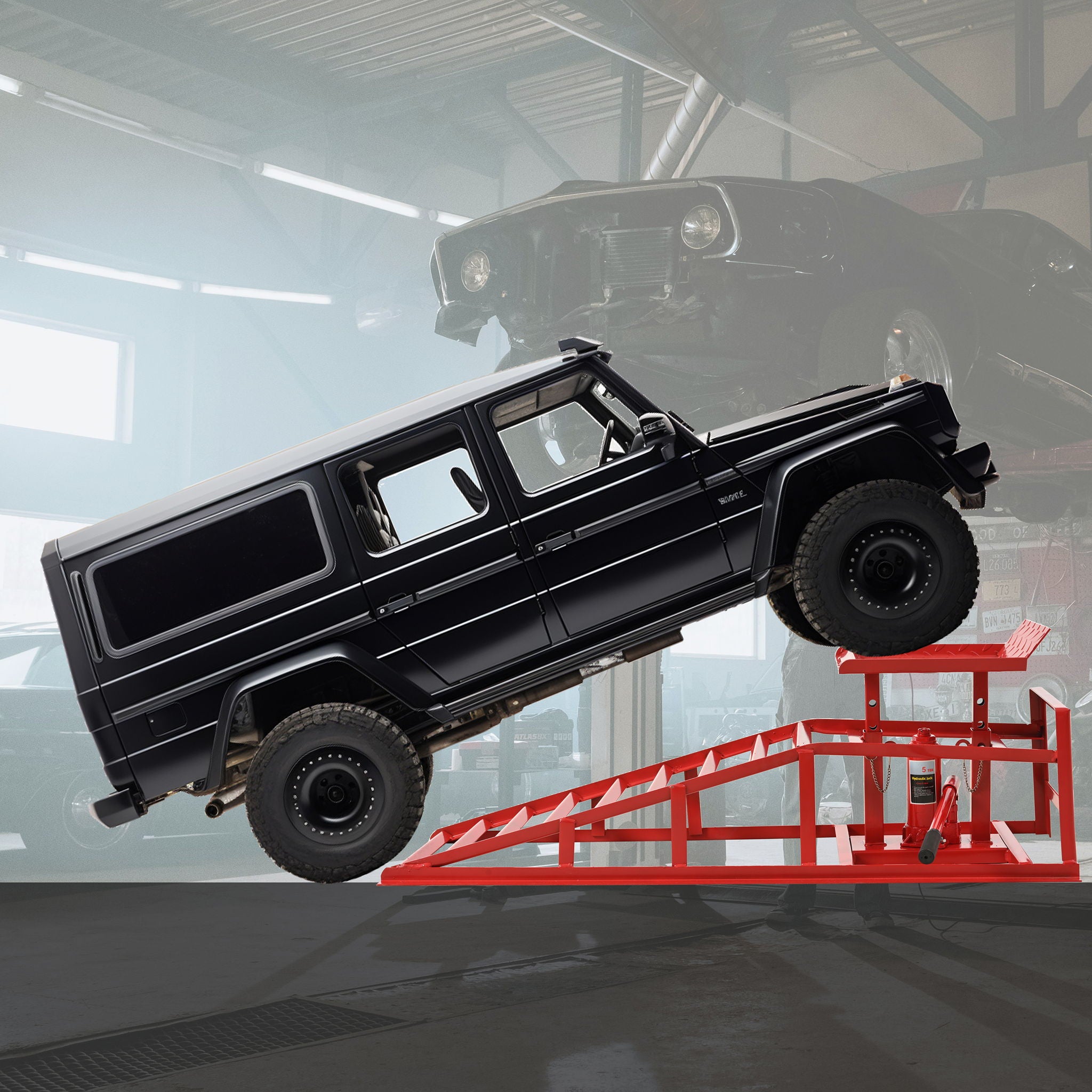 Suxidi - 5 Ton Auto Car Truck Service Ramps Lifts, Hydraulic Automotive Lift