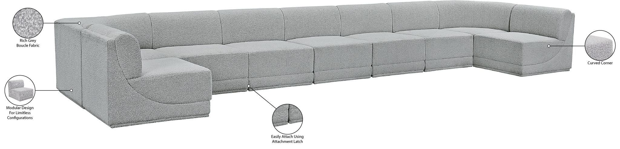 Ollie - 9 Piece Modular Sectional