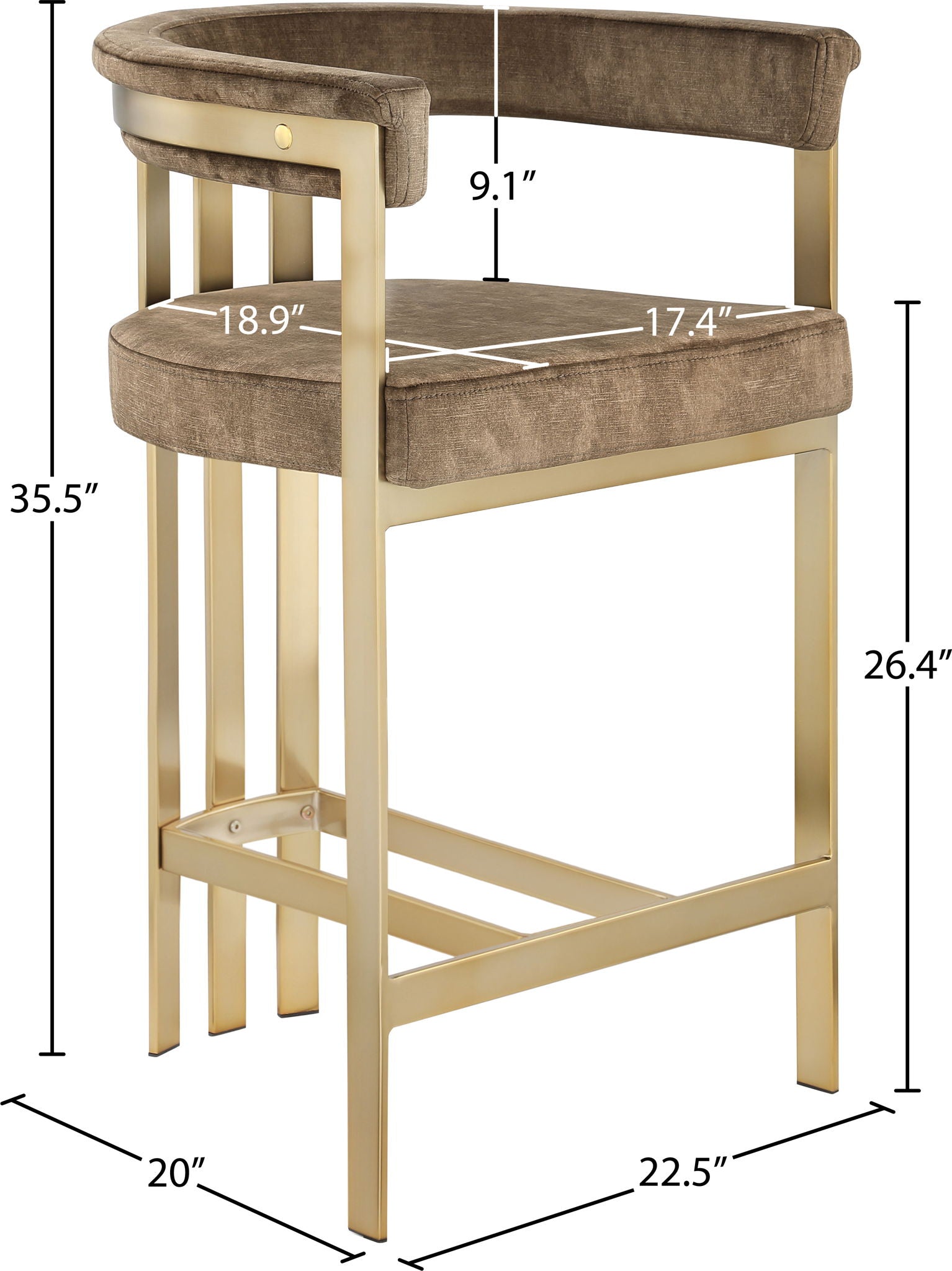 Marcello - Counter Stool