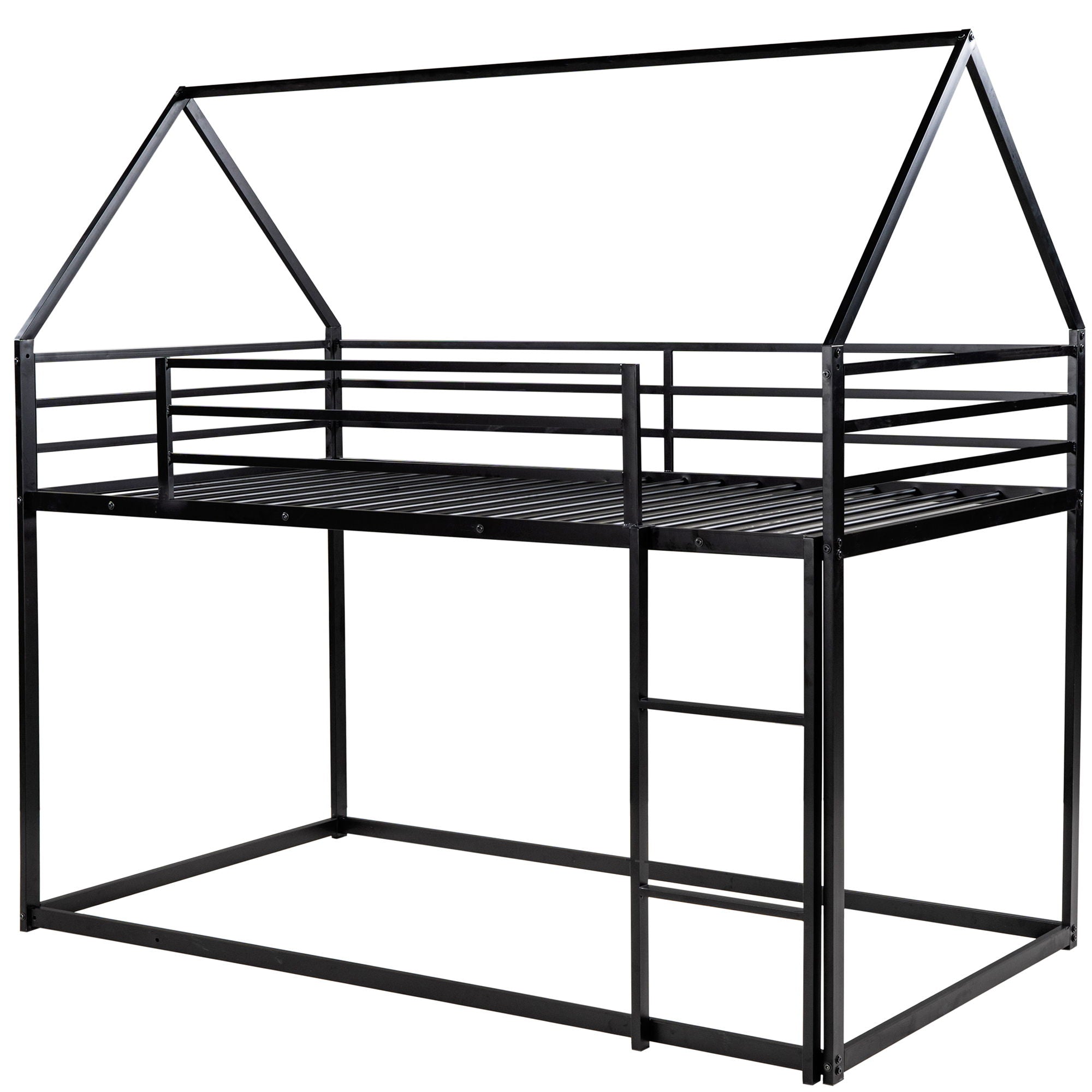 House Bunk Bed With Built In Ladder