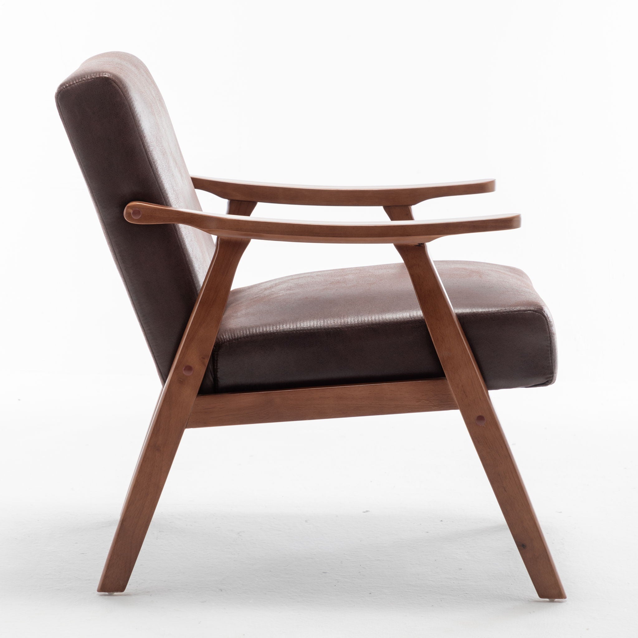 Accent Chair, Classic Mid Century Modern For Extra Seating