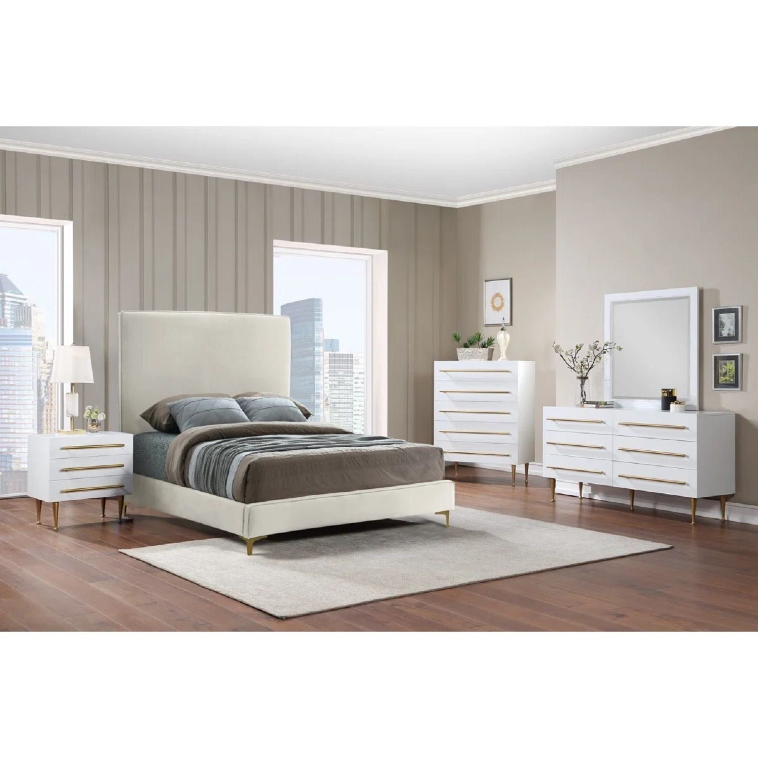 Contemporary 5 Drawer Chest For Bedroom