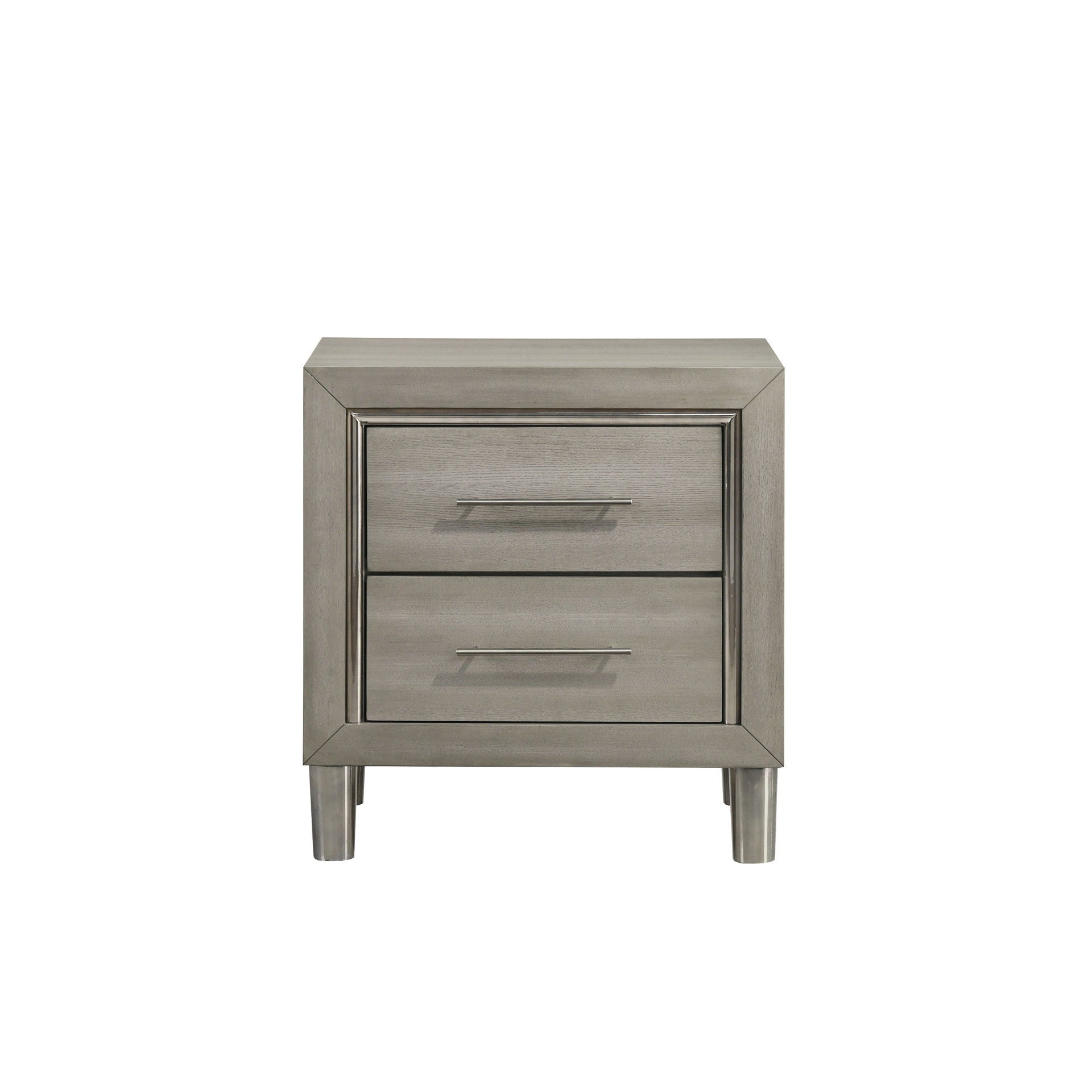 Lennox - 2 Drawer Nightstand - Gray
