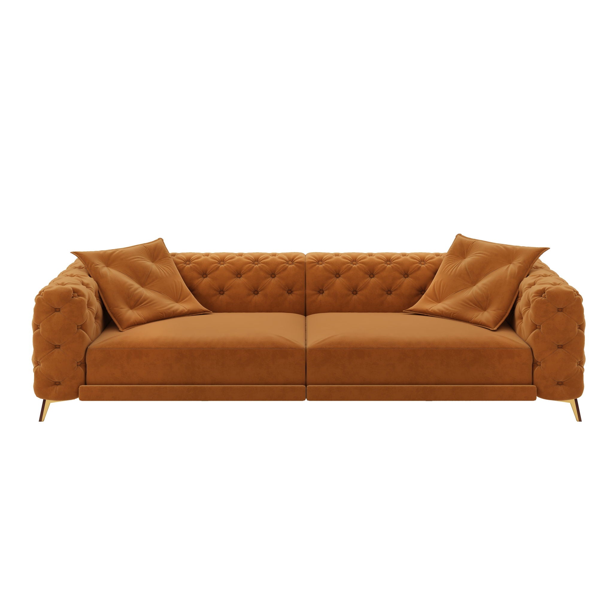 3 In 1 Convertible Sleeper, Deep Seat Pull Out Sofa Bed, Button Tufted