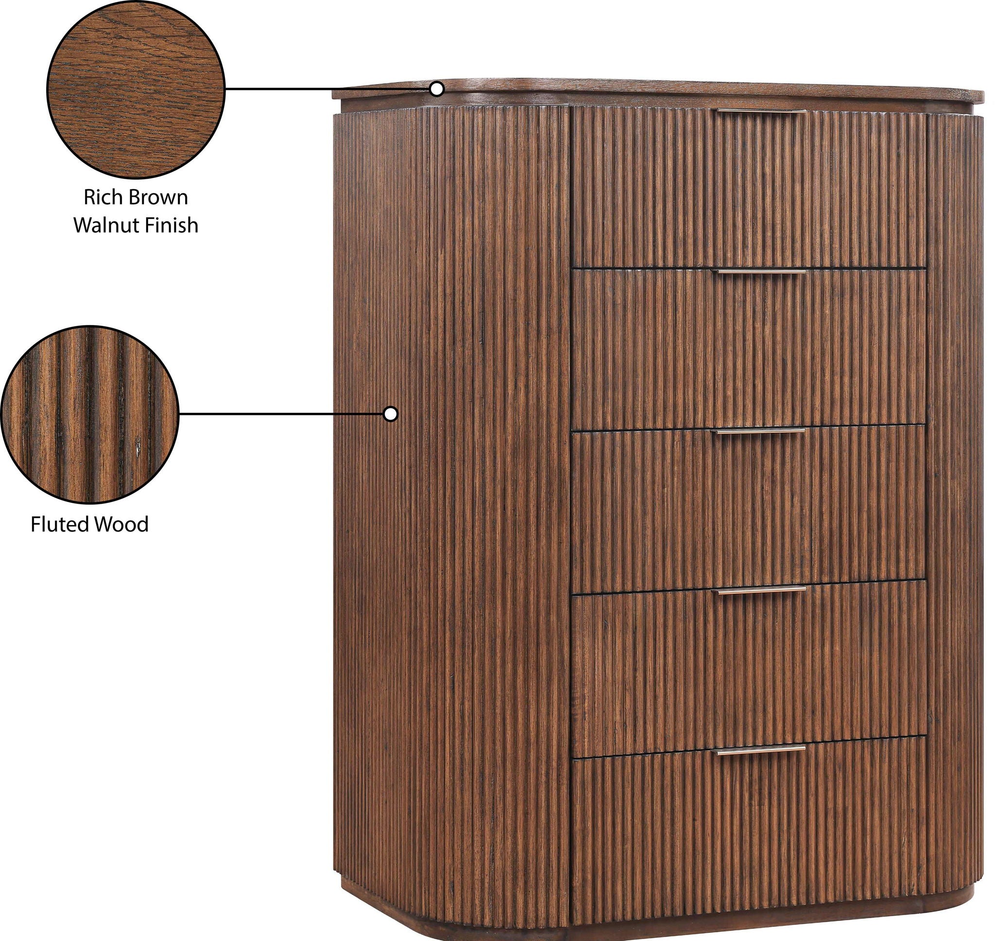 Astrid - Solid Wood And Oak Veneer Chest