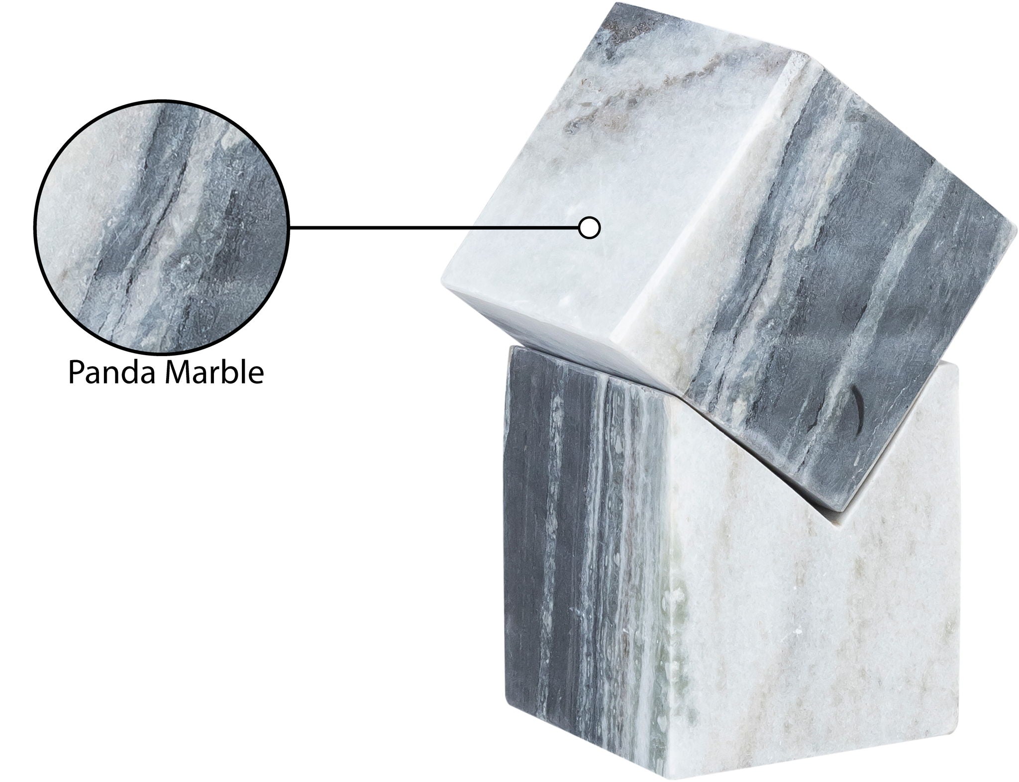 Quad - Marble Decorative Cube