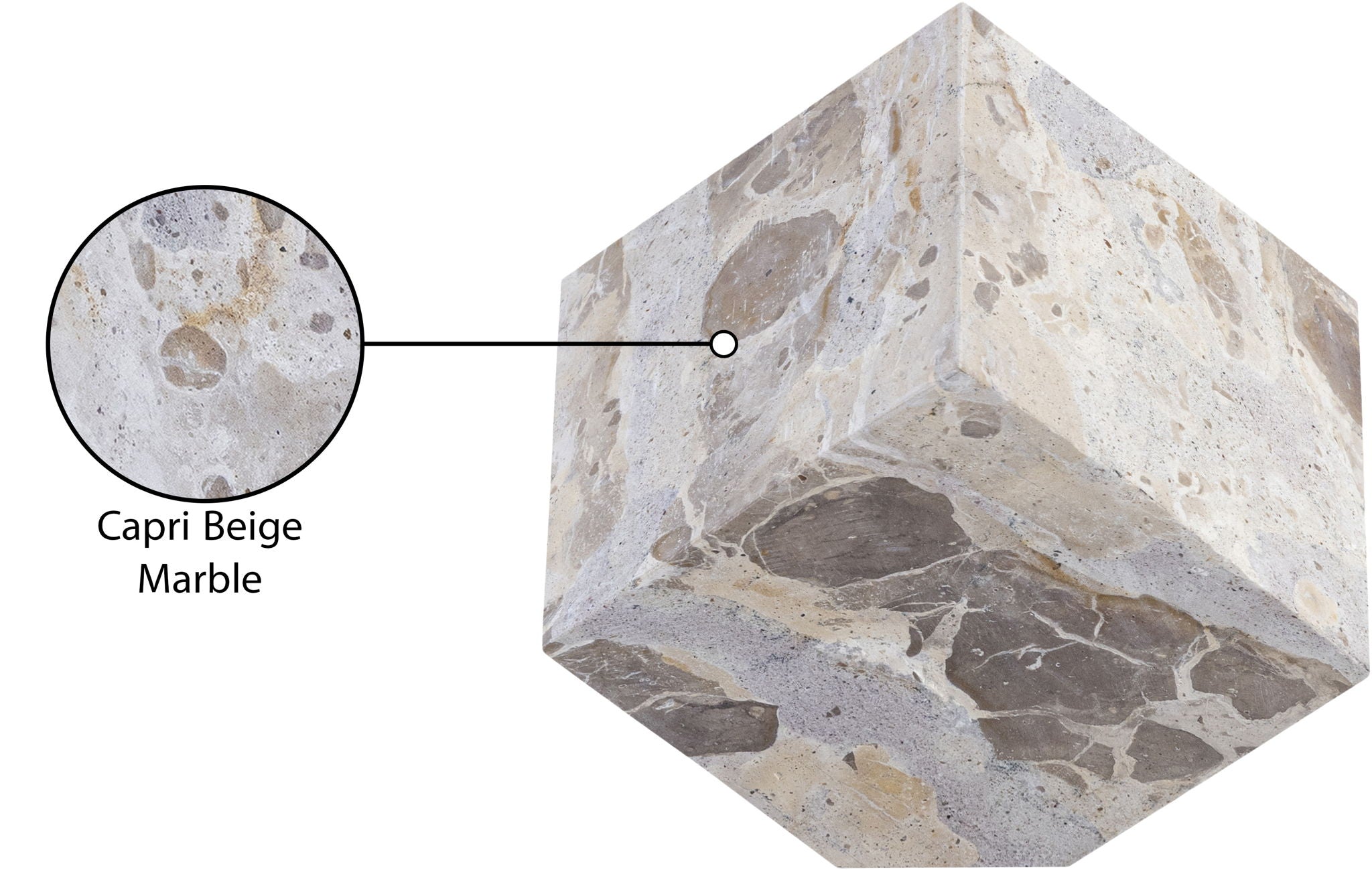 Block - Marble Decorative Cube