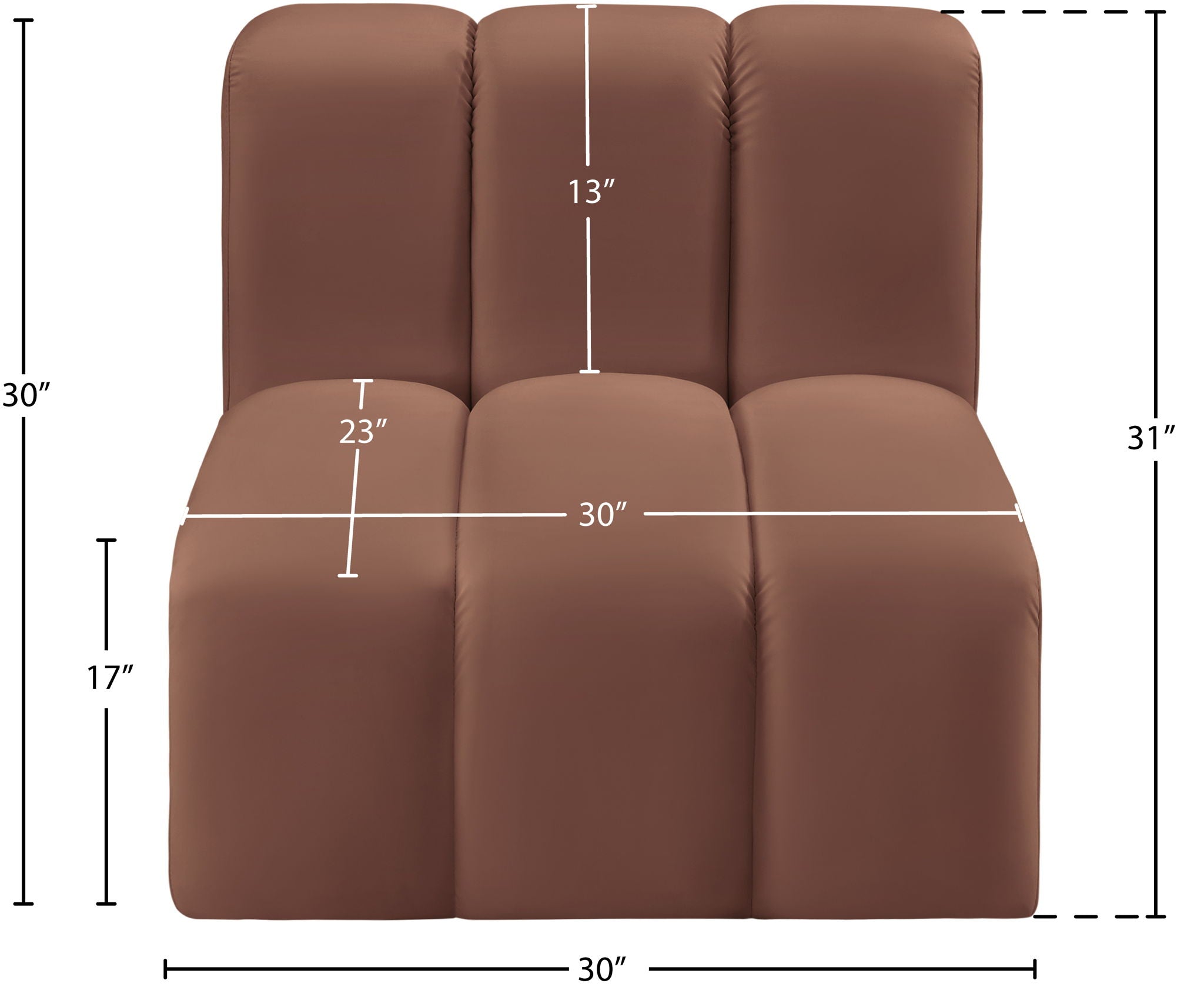 Arc - Faux Leather Straight Chair