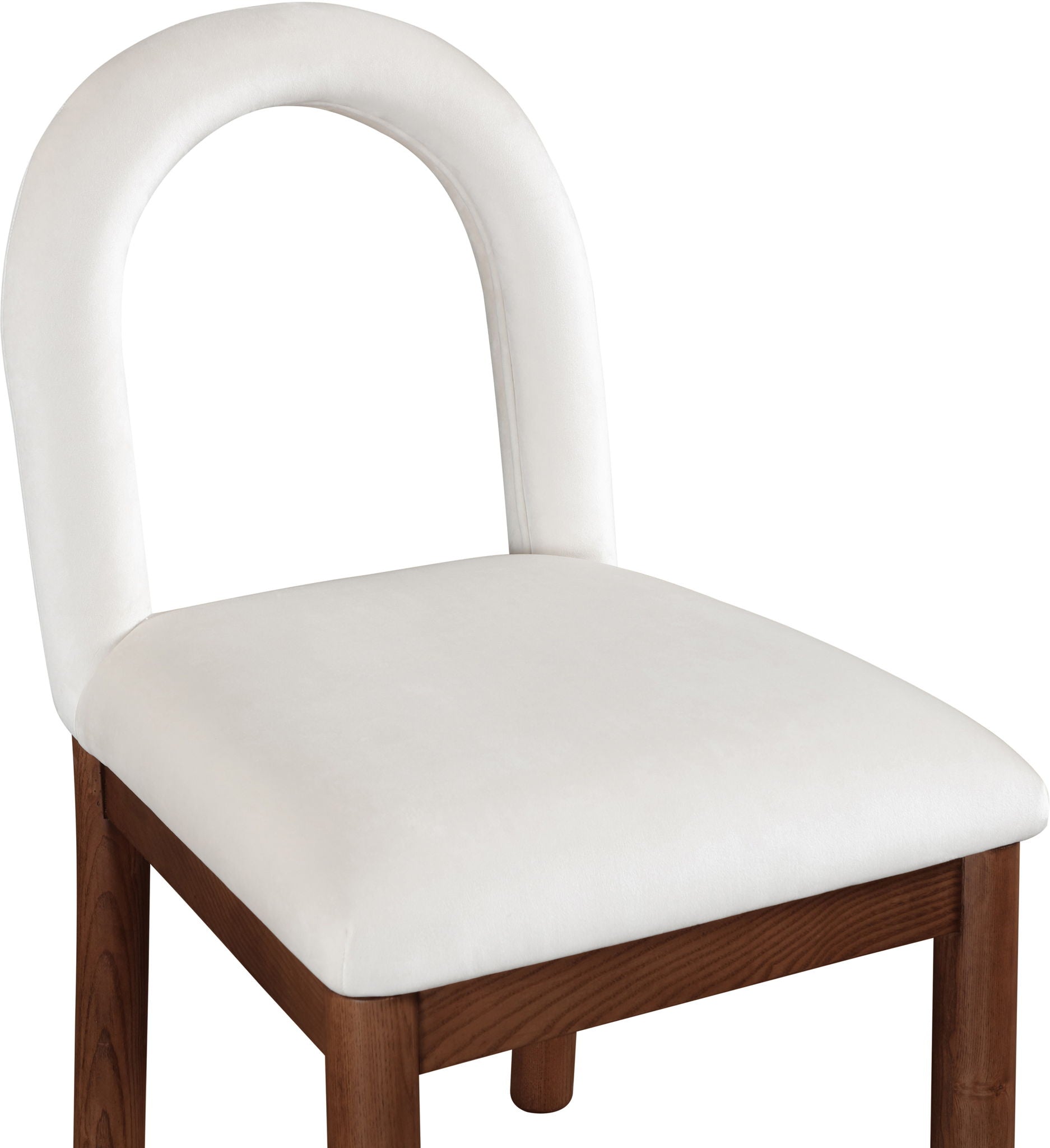 Conrad - Velvet Dining Chair With Brown Legs