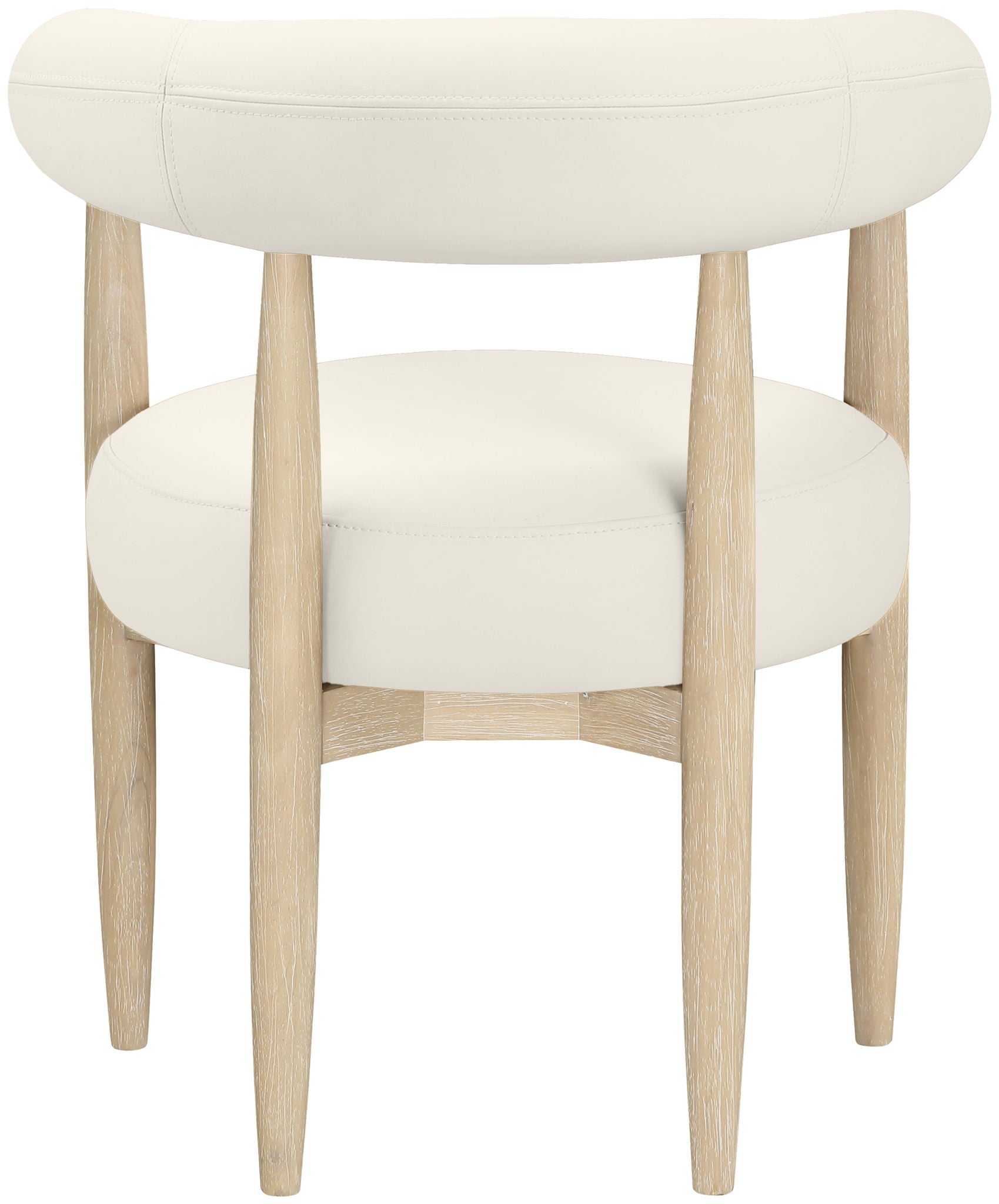 Sable - Vegan Leather Upholstered Dining Chair (Set of 2) - Painted Natural Base