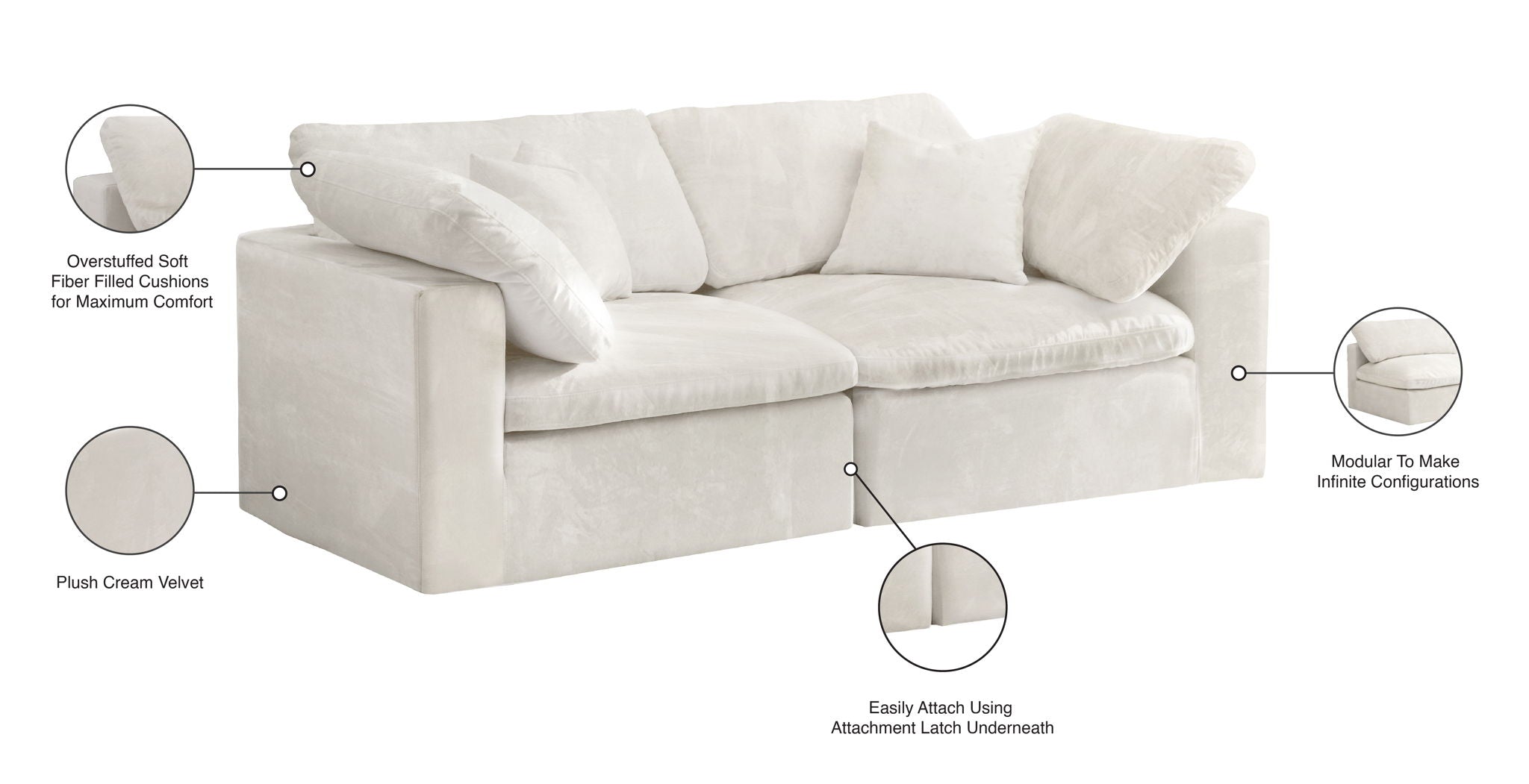 Cozy - Modular 2 Seat Sofa