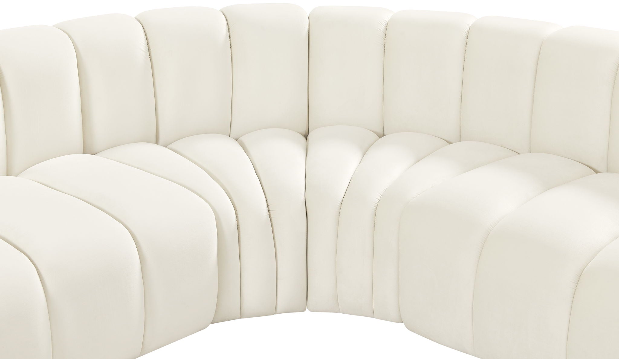 Arc - Velvet 7 Piece U-Shaped Modular Sofa