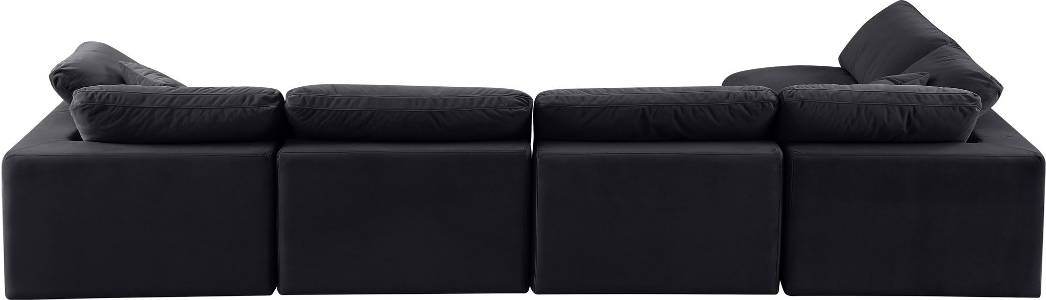 Comfy - 5 Piece Velvet Modular Sectional