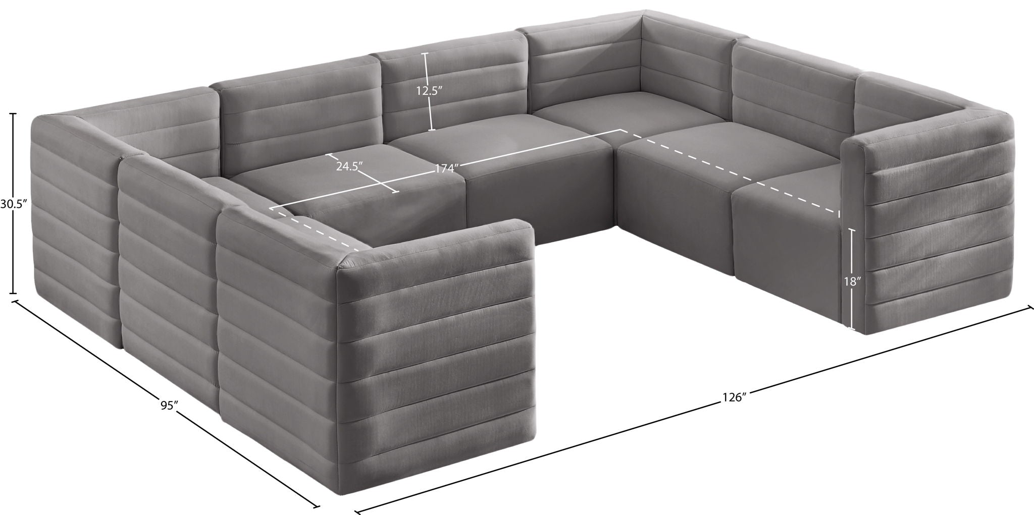 Quincy - 8 Piece Modular Sectional