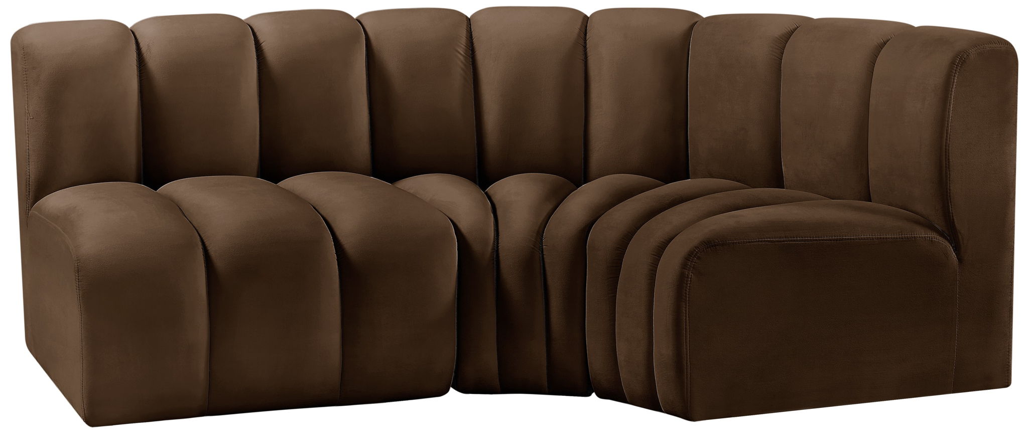 Arc - Velvet 3 Piece Sofa