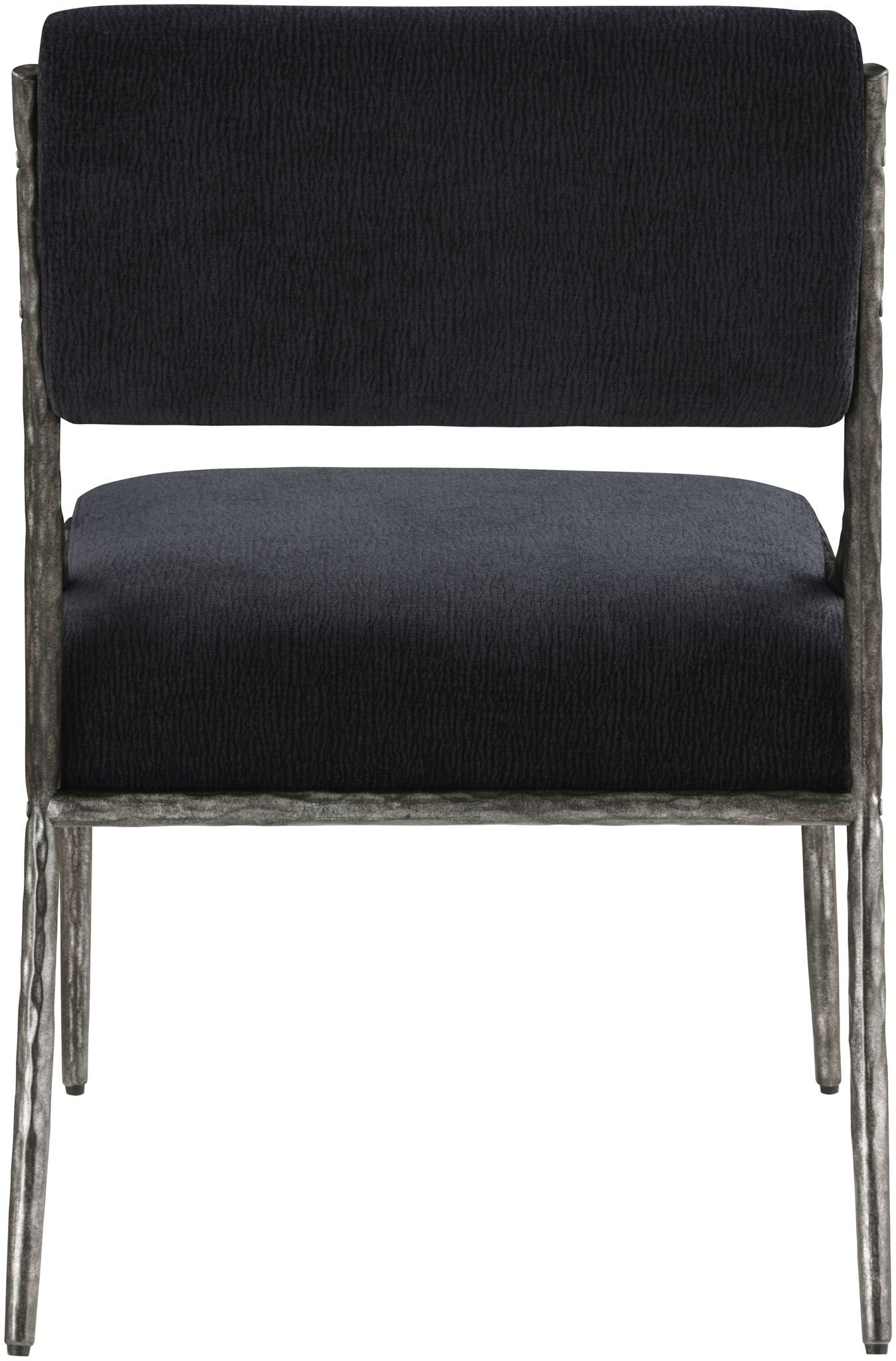 Bastille - Upholstered Dining Side Chair (Set of 2) - Silver Frame