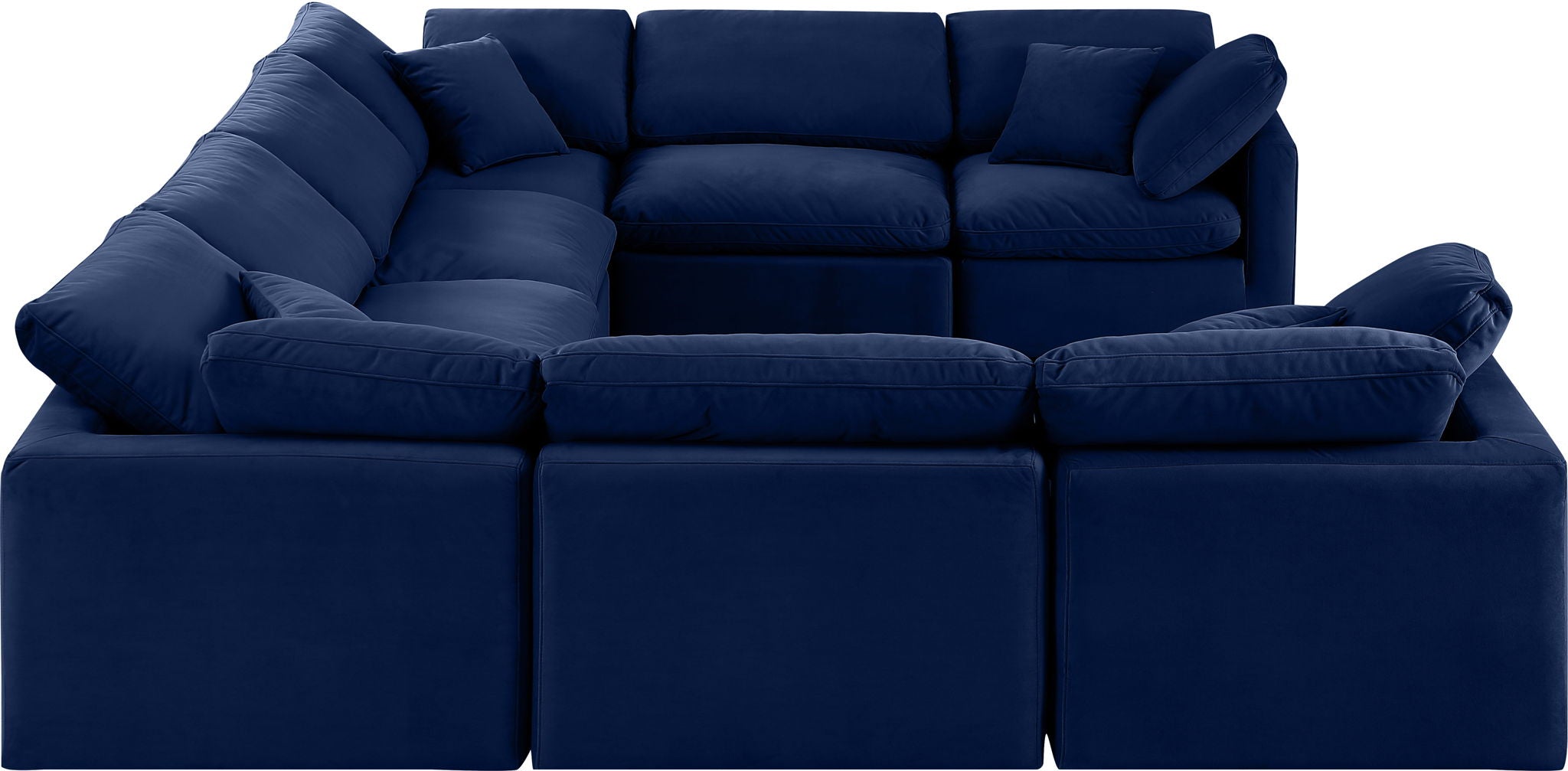 Indulge - Velvet 8 Piece Modular Sectional